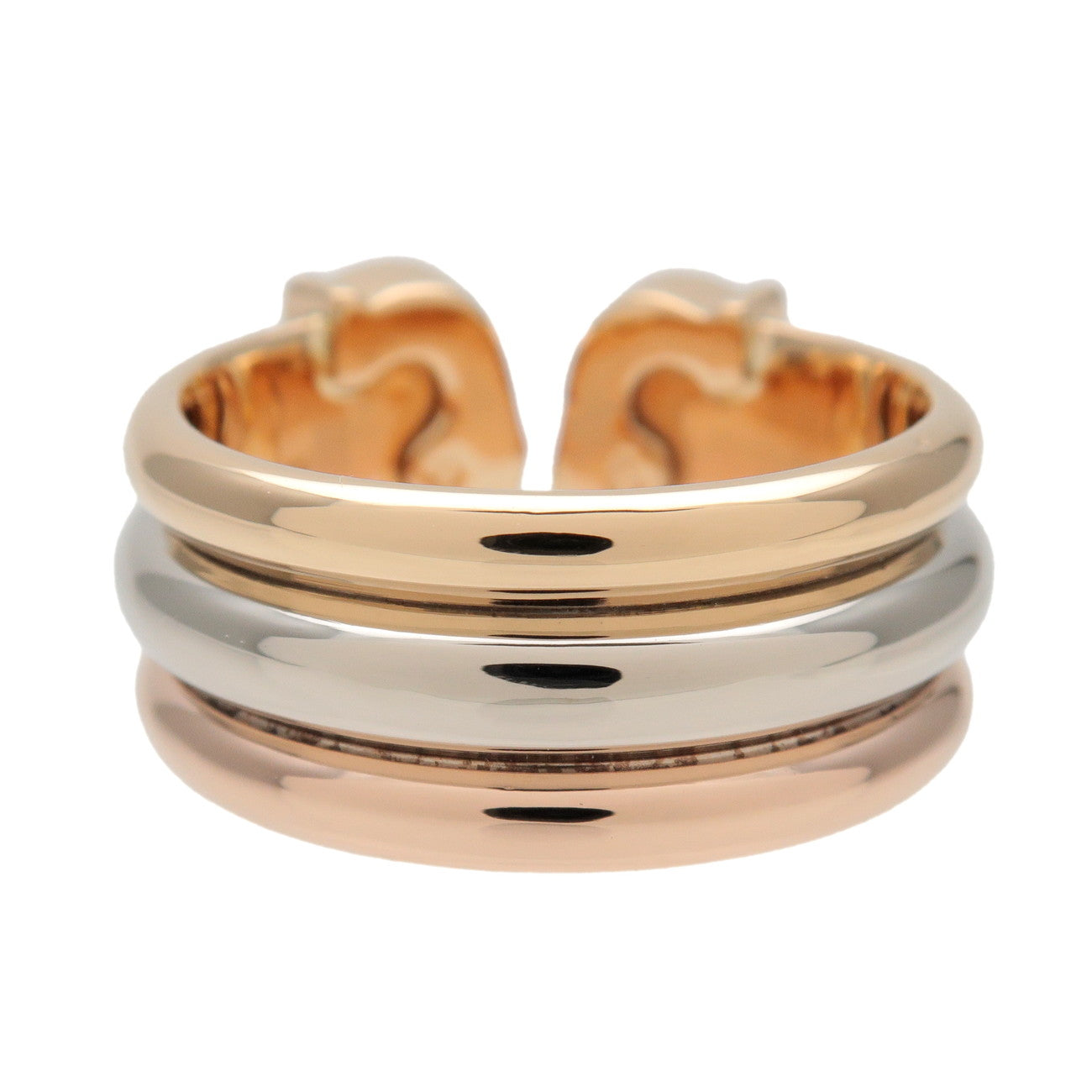 Cartier 2C Trinity Ring K18 750YG/WG/PG Gold #53 US7 EU53 HK15