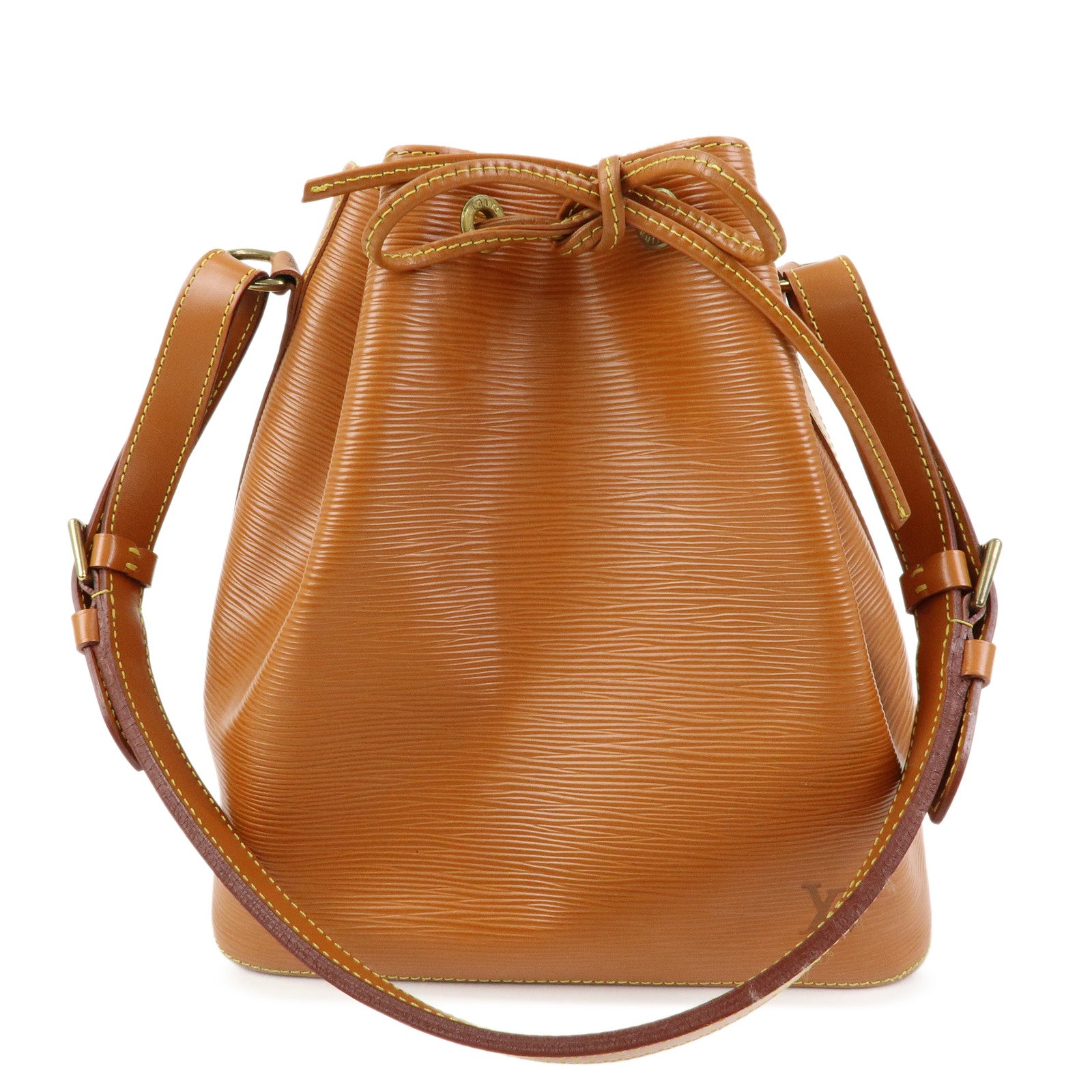 Louis Vuitton Epi Leather Petit Noe Shoulder Bag Zipang Gold M44108