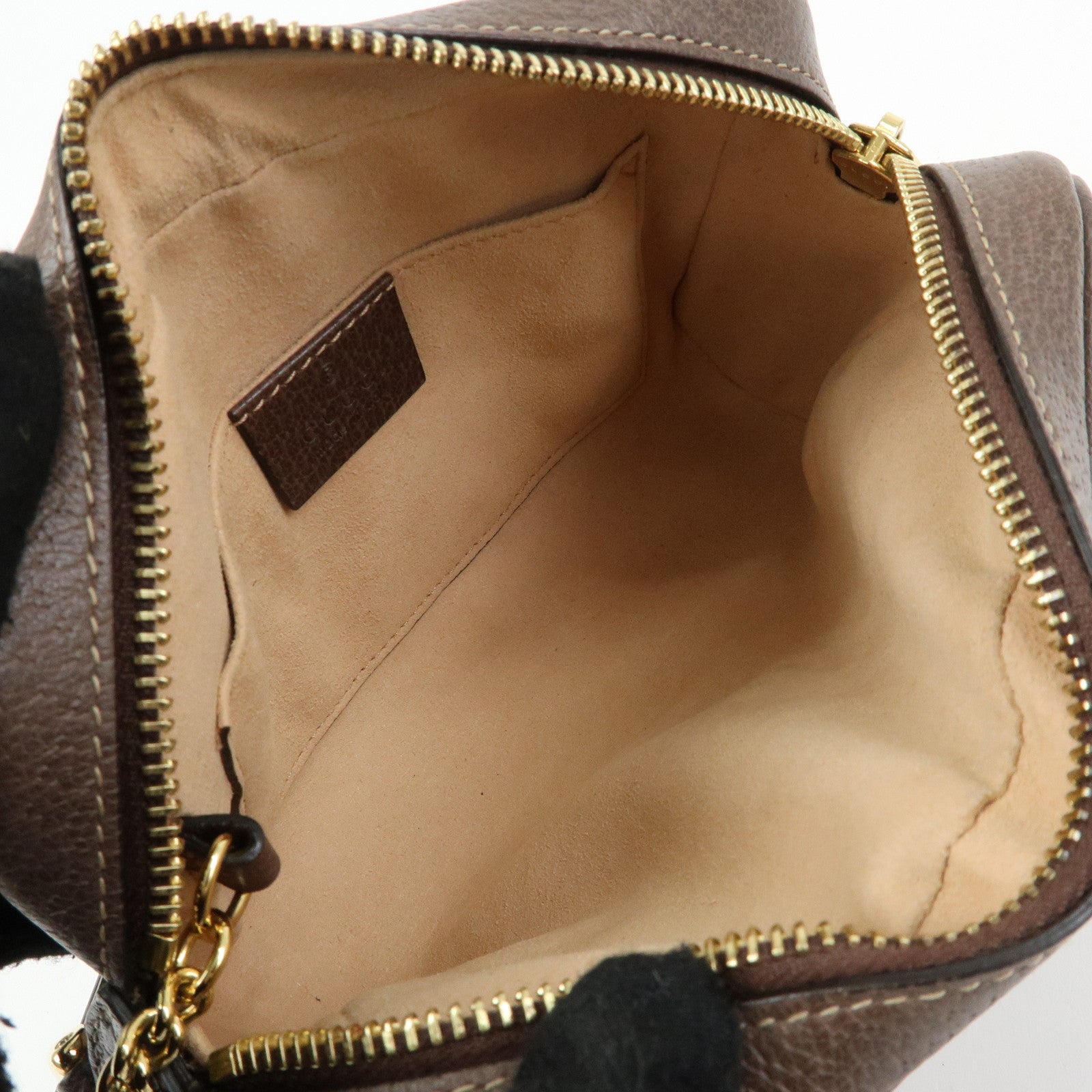 GUCCI Ophidia Sherry GG Supreme Leather Shoulder Bag Brown 517350