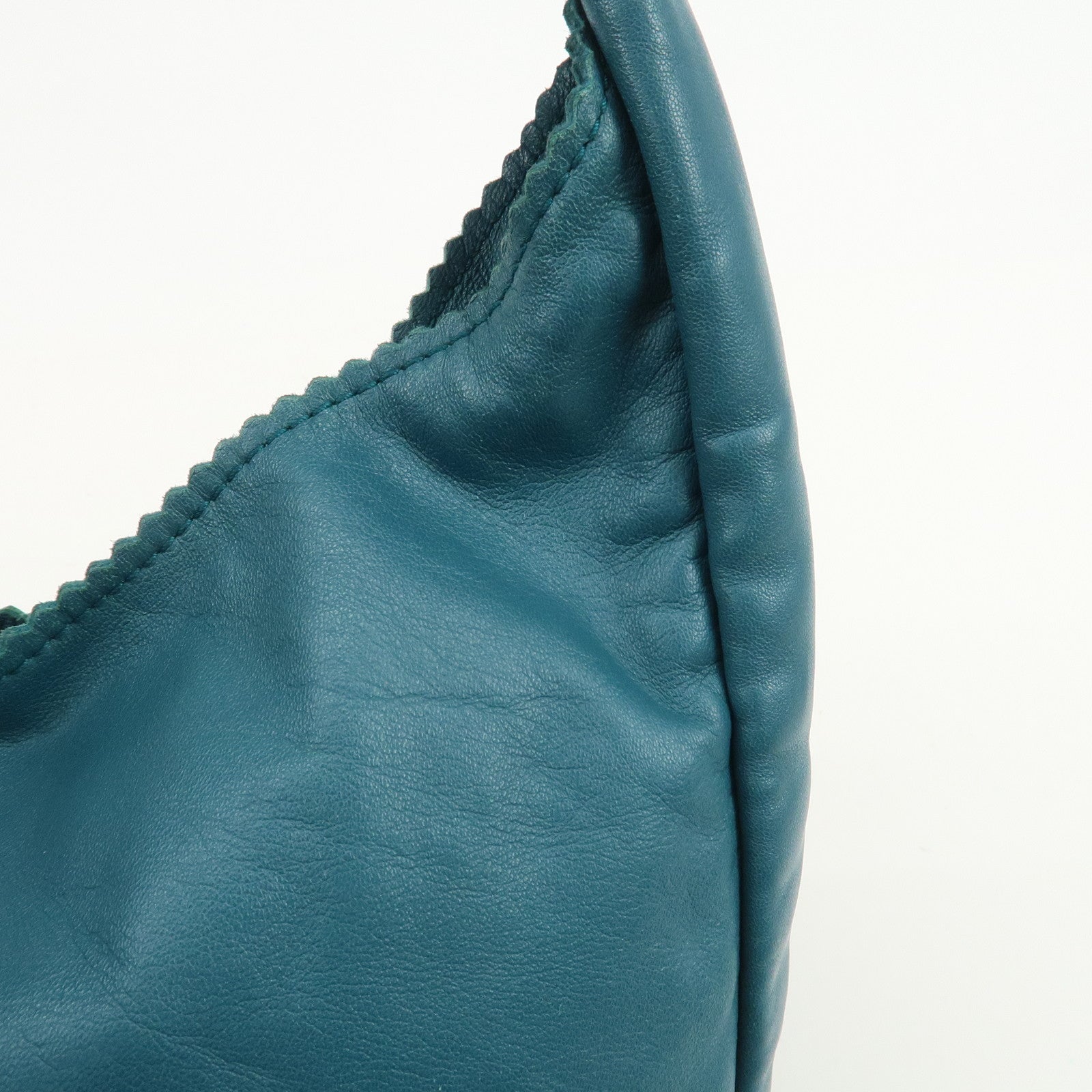 LOEWE Viento 30 Leather Shoulder Bag Hand Bag Blue