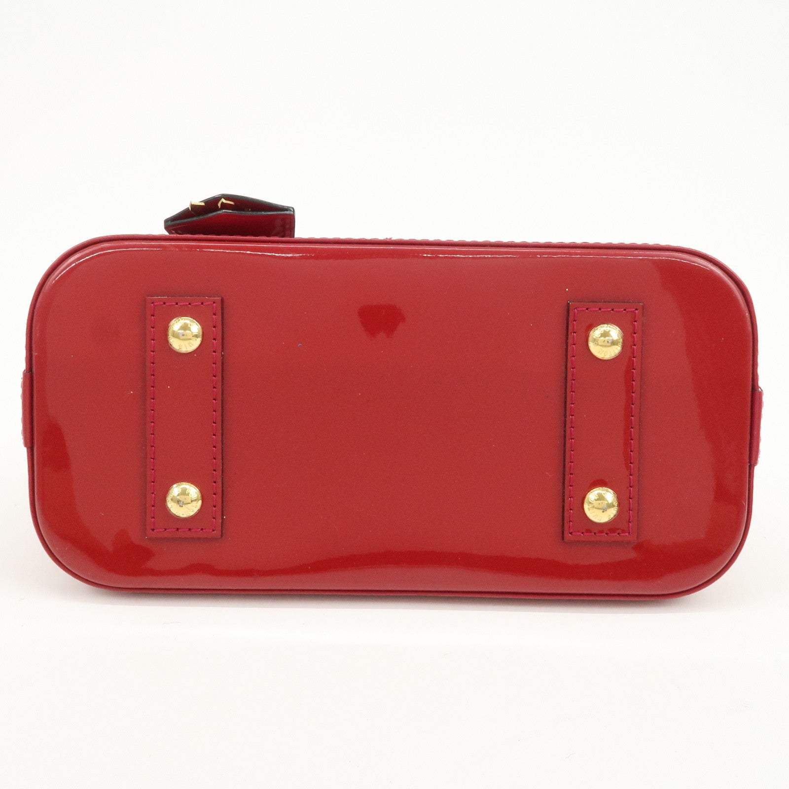 Louis Vuitton Monogram Vernis Alma BB 2Way Bag Rouge Grenade M91698