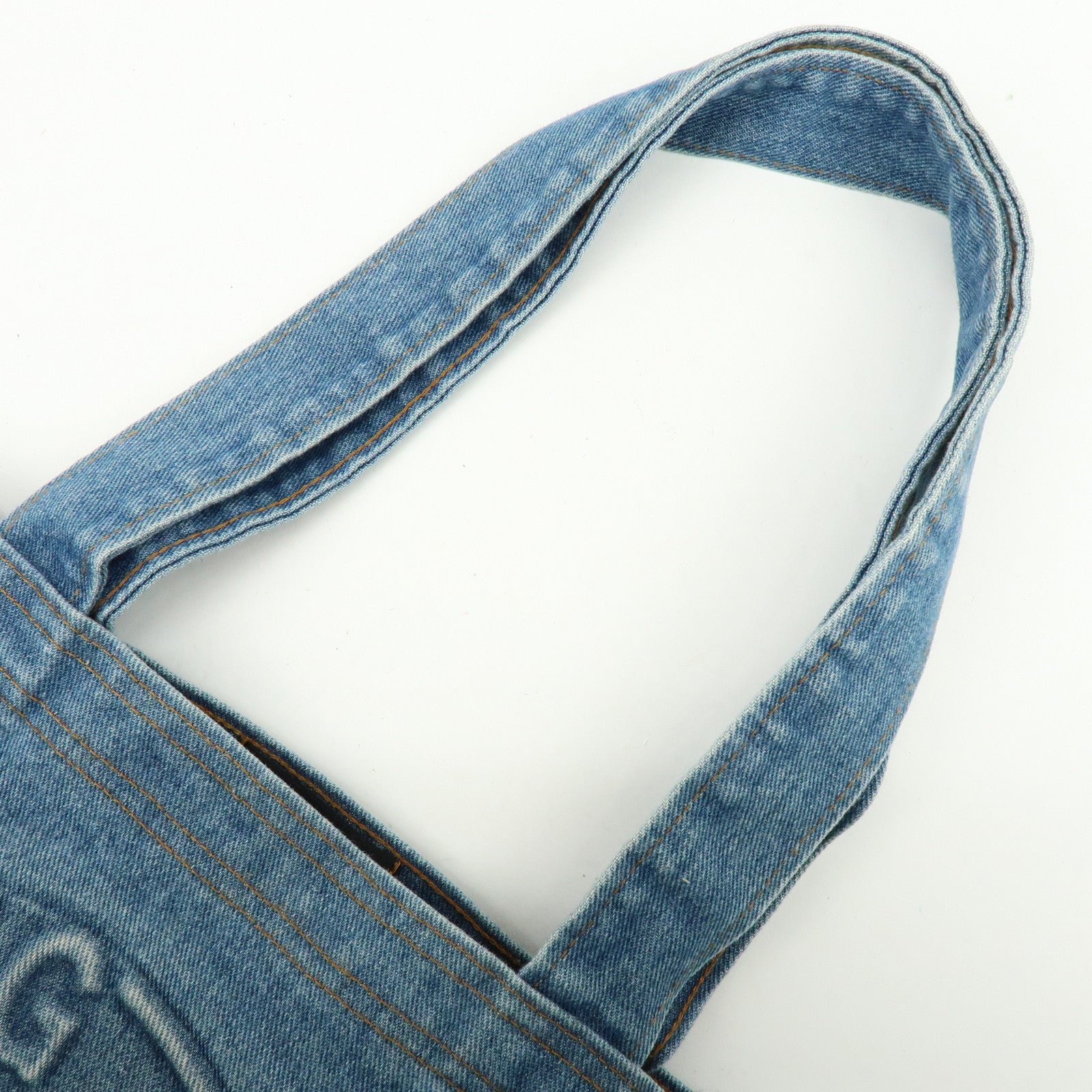 HUNTING WORLD Denim Tote Bag Hand Bag Blue