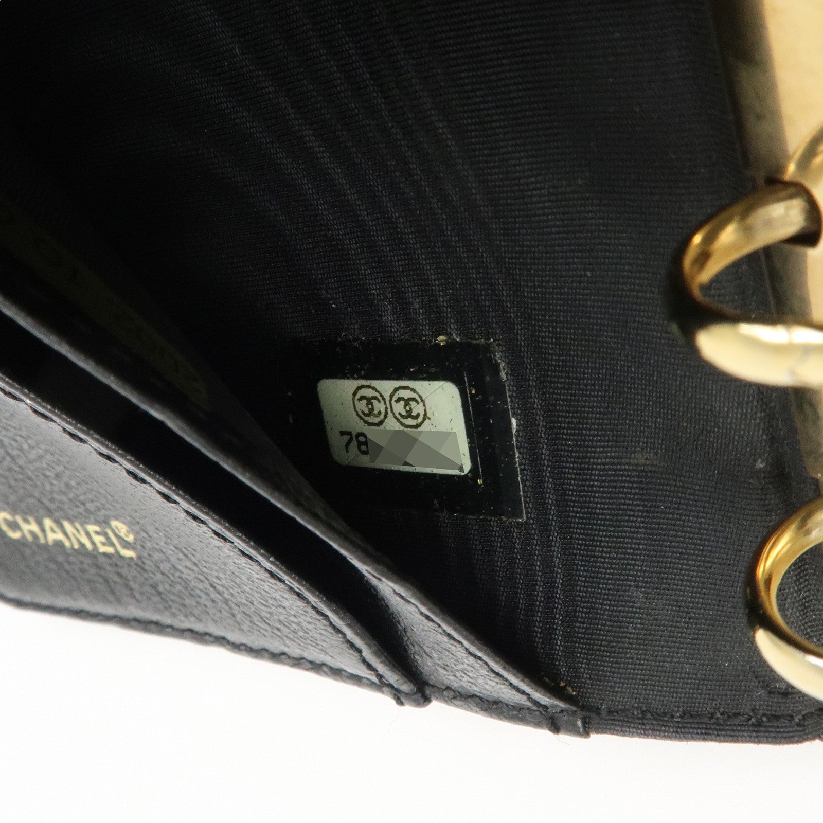 CHANEL COCO Mark Leather Planner Cover Agenda Black