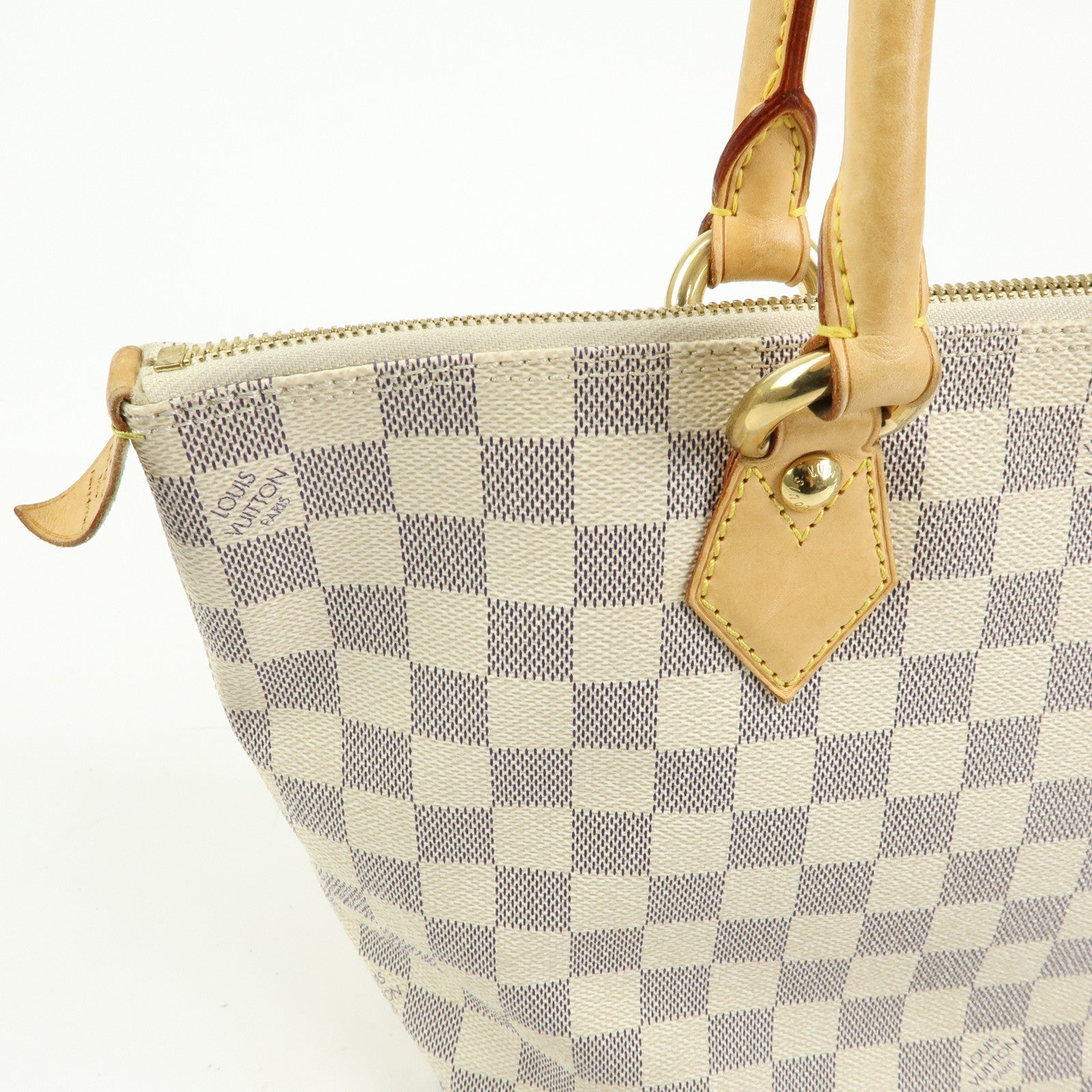 Louis Vuitton Damier Azur Saleya PM Tote Bag Hand Bag N51186