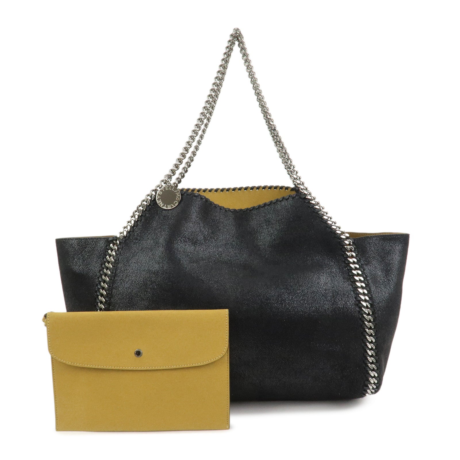 STELLA MCCARTNEY Falabella Polyester Chain Shoulder Bag Black