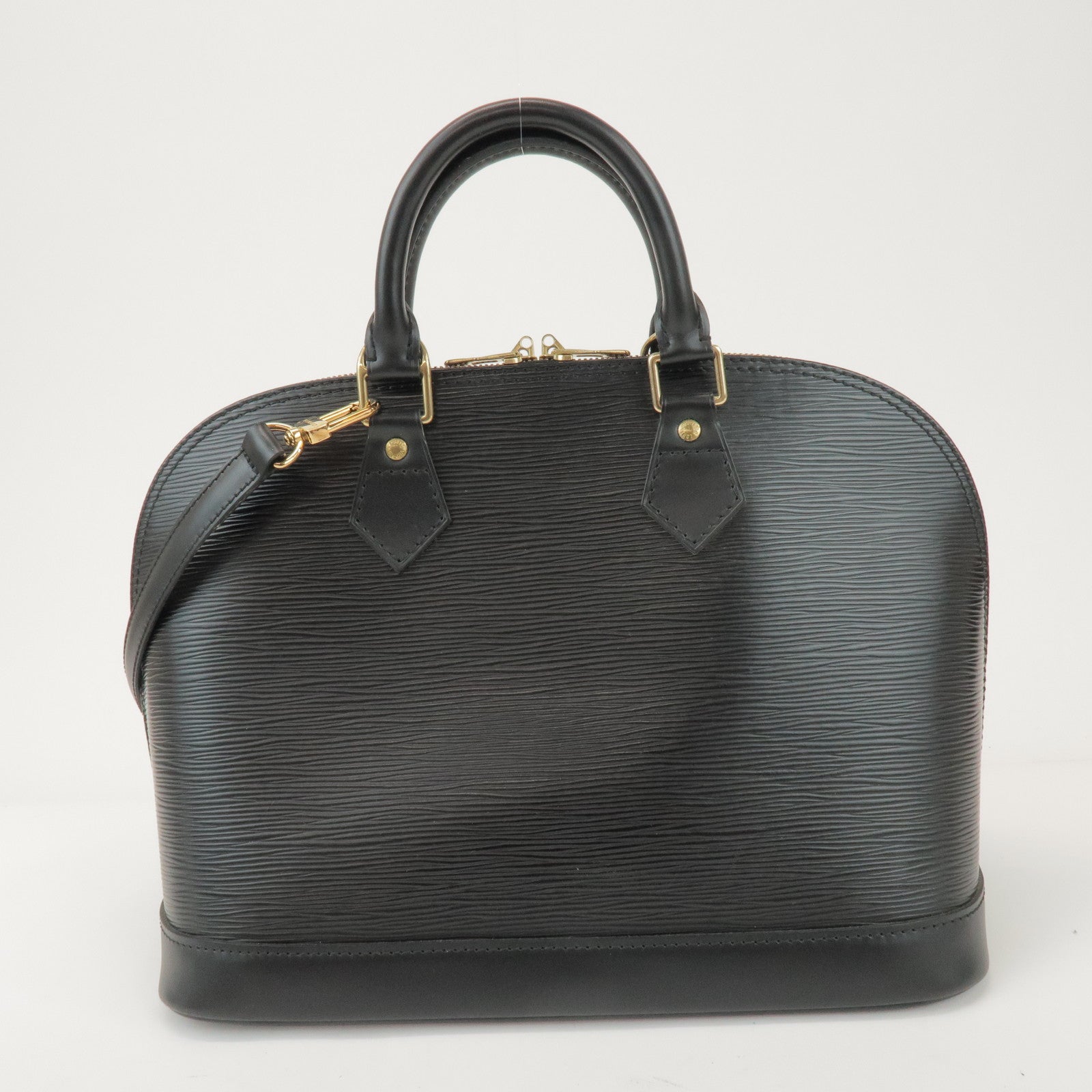 Louis Vuitton Epi Alma 2Way Hand Bag Shoulder Bag Noir Black M52142