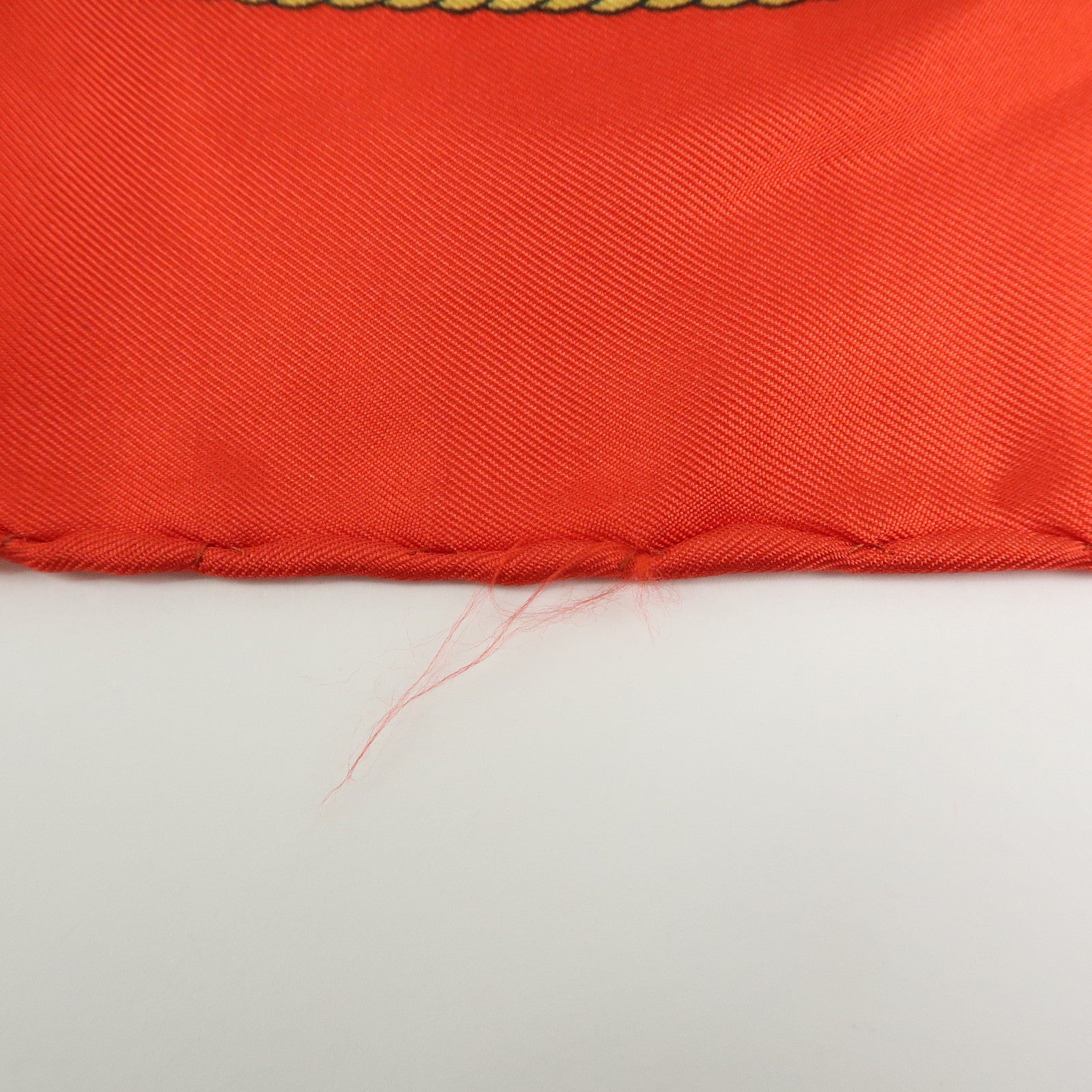 CELINE Silk Baltimore and Ohio Railroad Scarf 85x85 Red White Blue