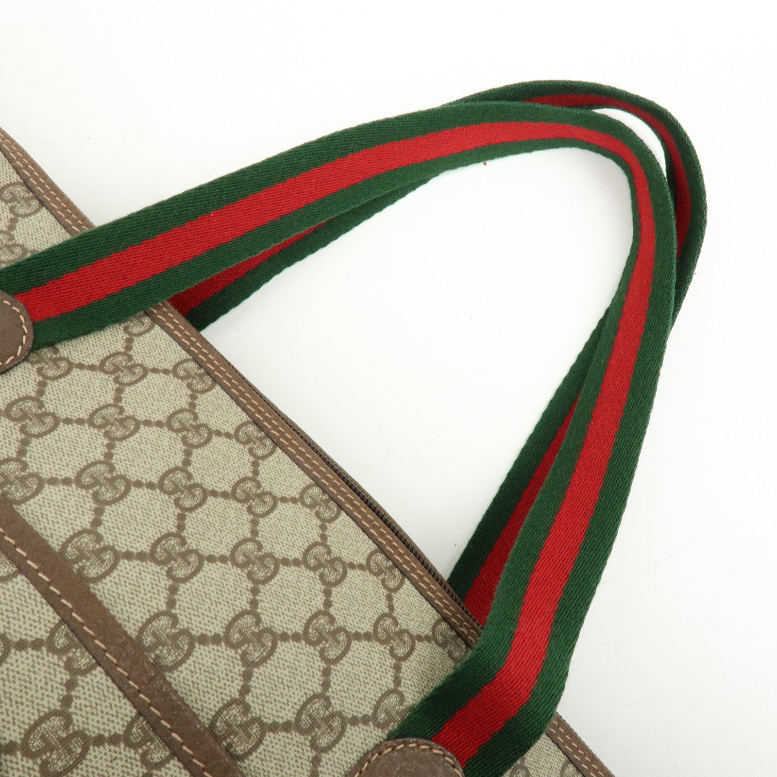 GUCCI Sherry Interlocking G GG Supreme Tote Bag Beige 012・39・6211