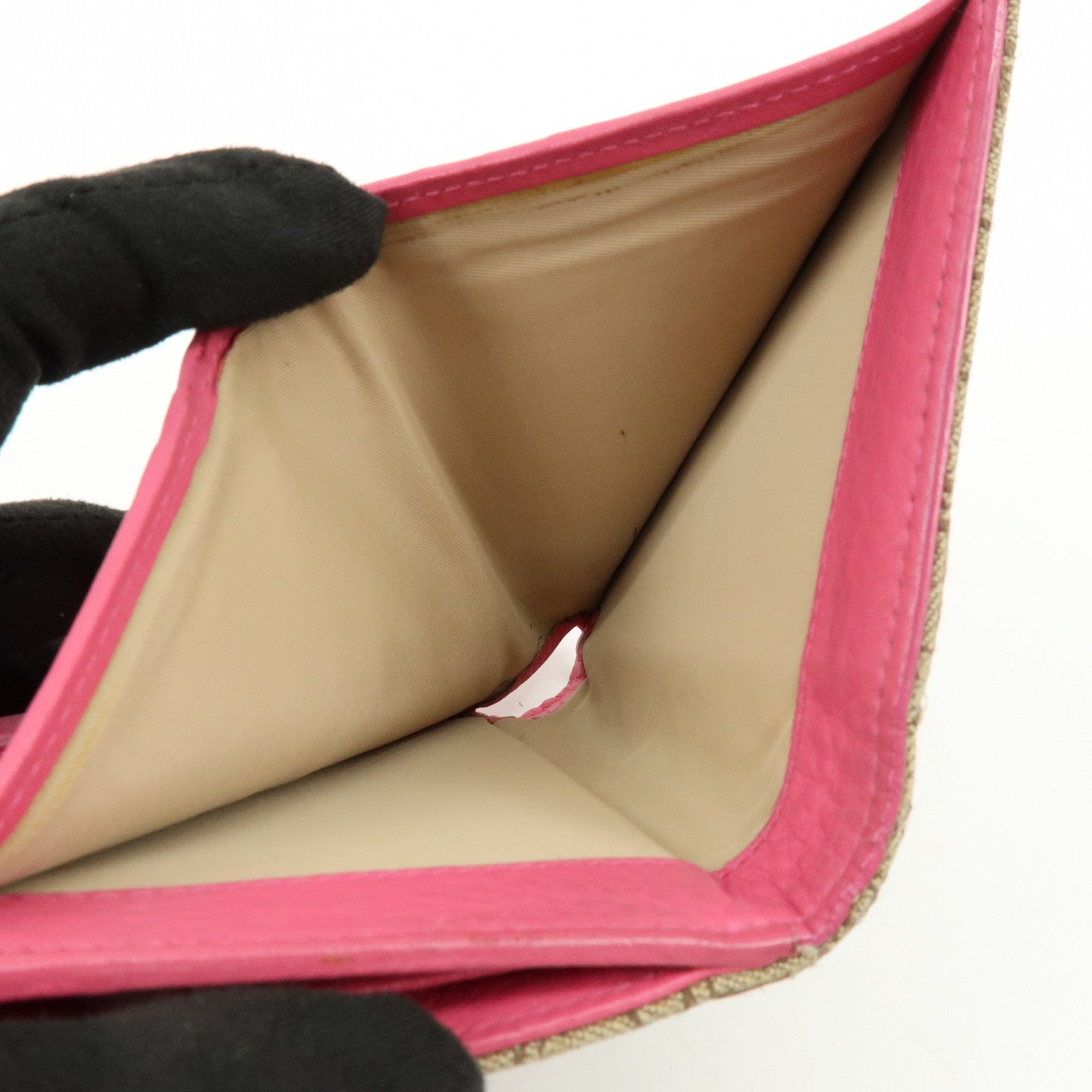 Christian Dior Street Chic Trotter Jaquard Canvas Leather Wallet