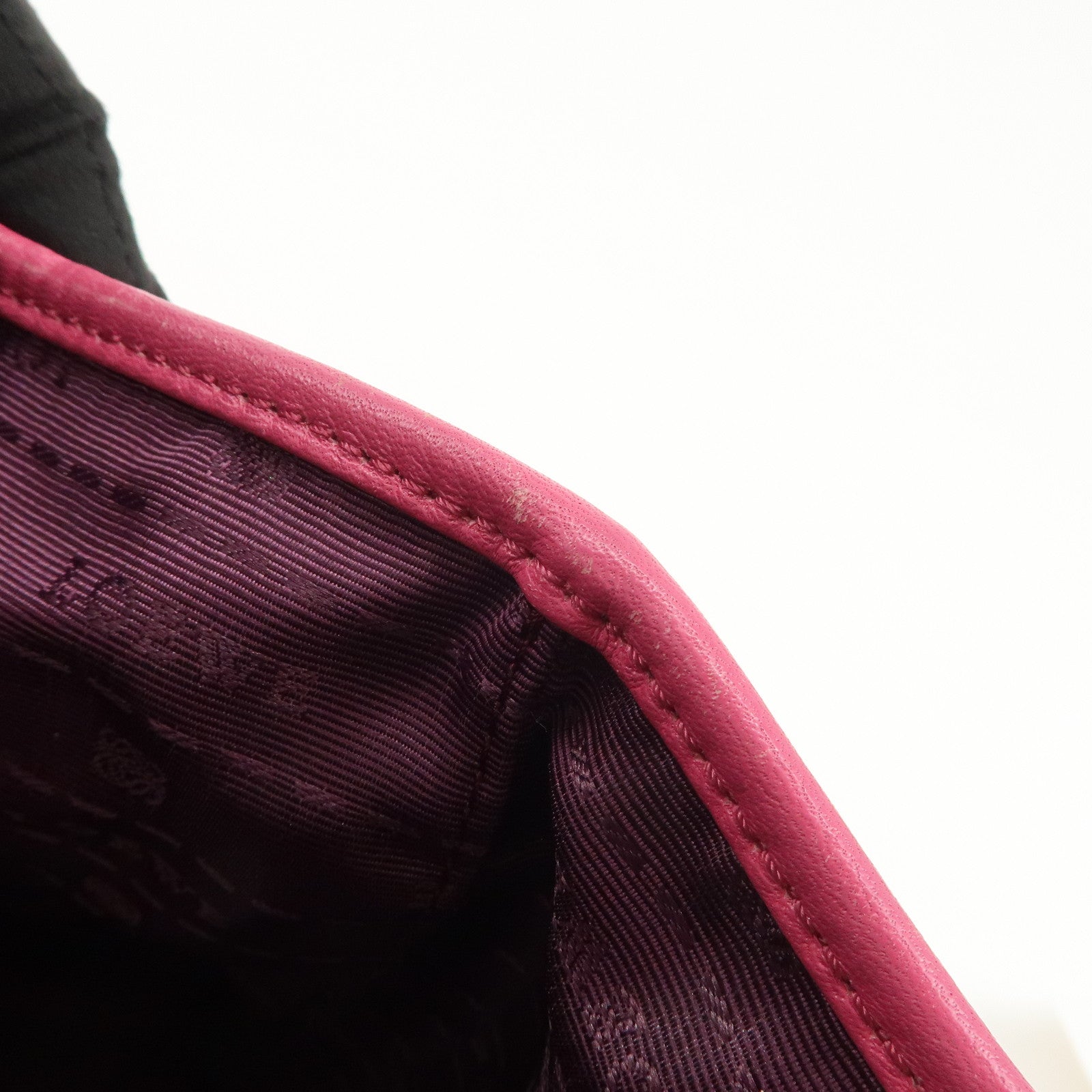 LOEWE Heritage Leather Tote Bag Hand Bag Shoulder Bag Pink