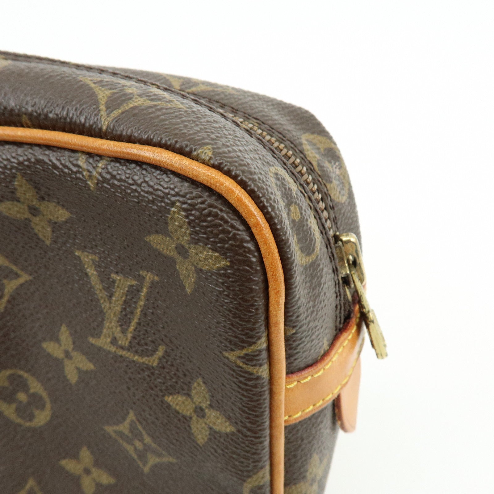 Louis Vuitton Monogram Compiegne 23 Pouch Clutch Bag Brown M51845