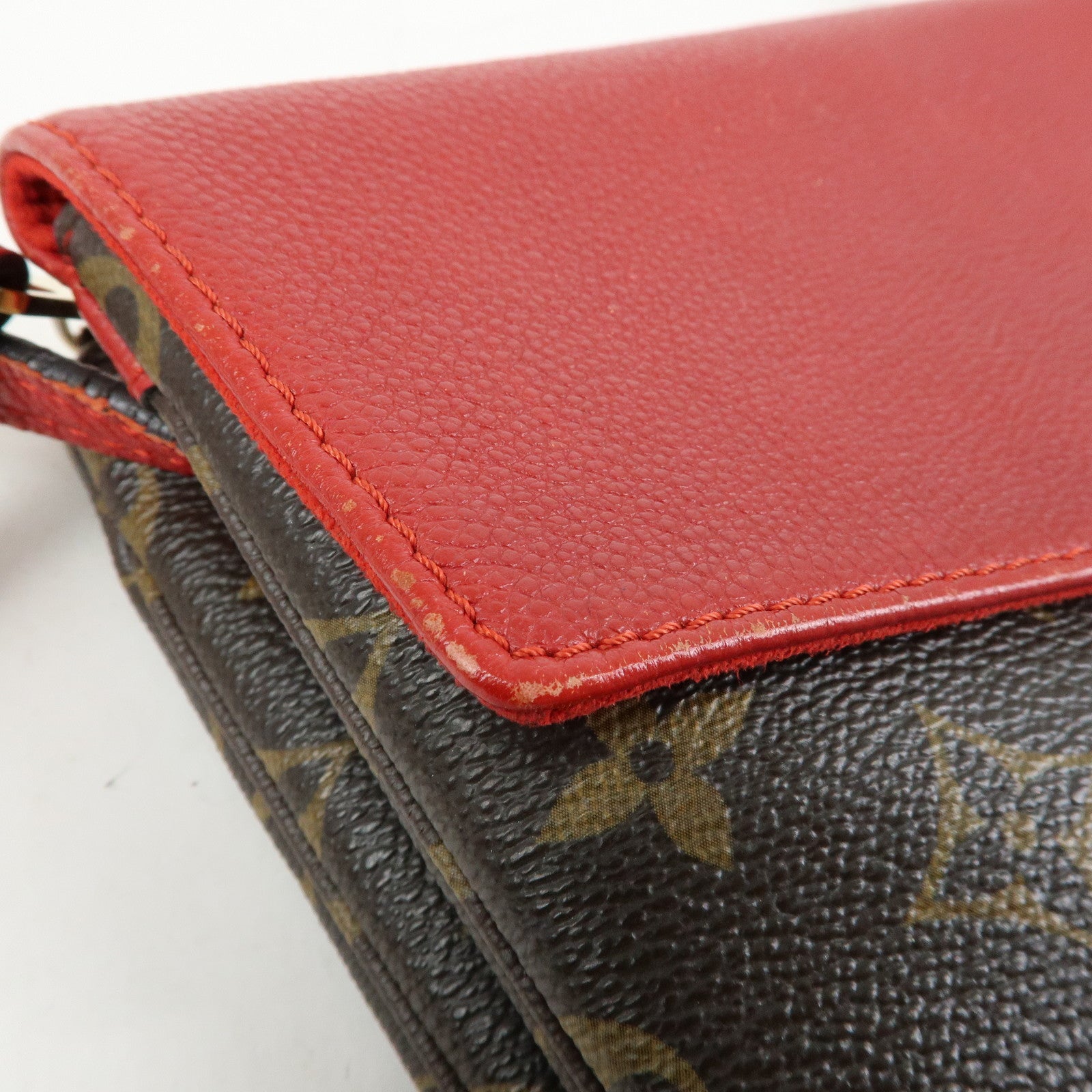 Louis Vuitton Monogram Twice Shoulder Crossbody Bag Cerise M50184