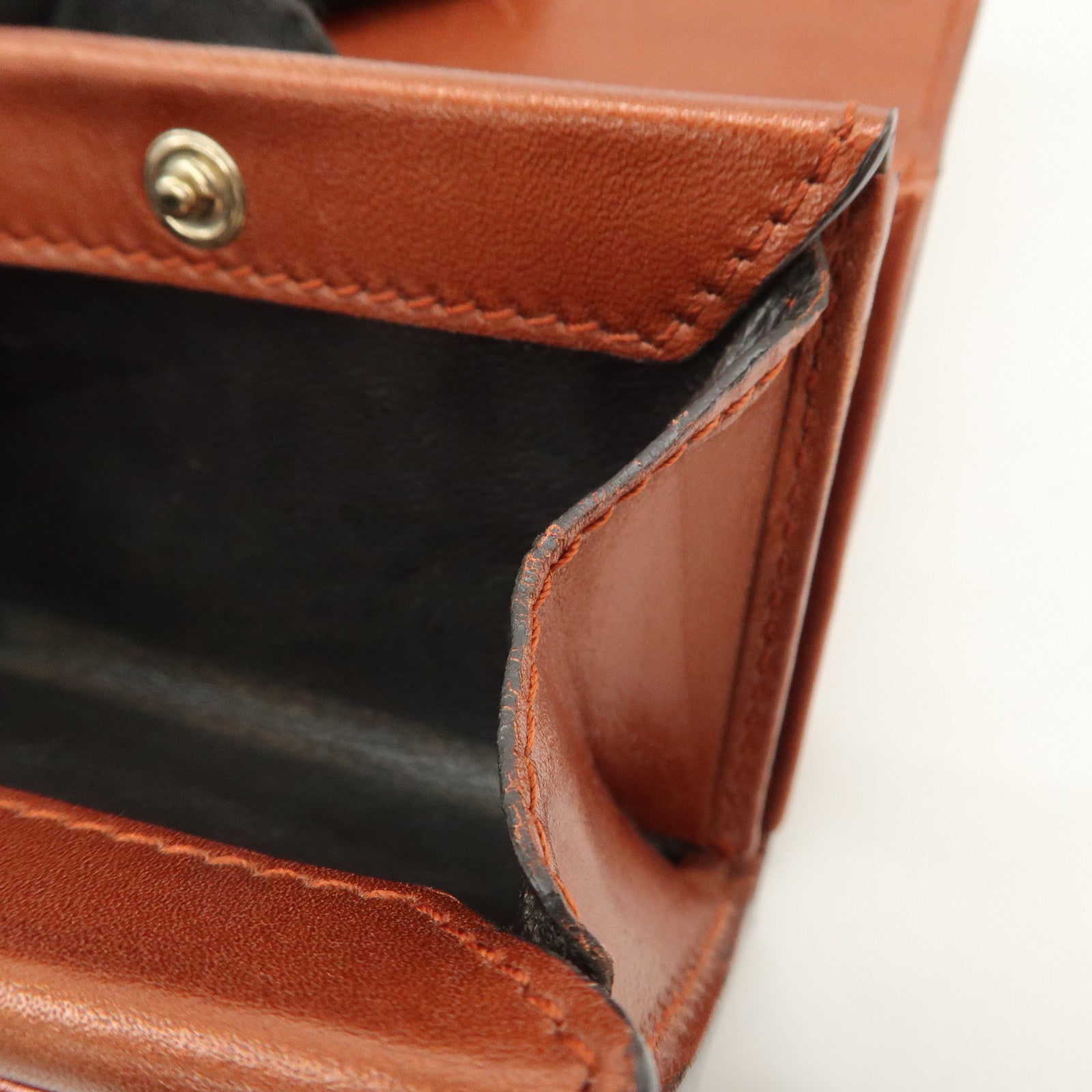GUCCI Micro Guccissima Leather Coin Case Coin Purse Orange 295845