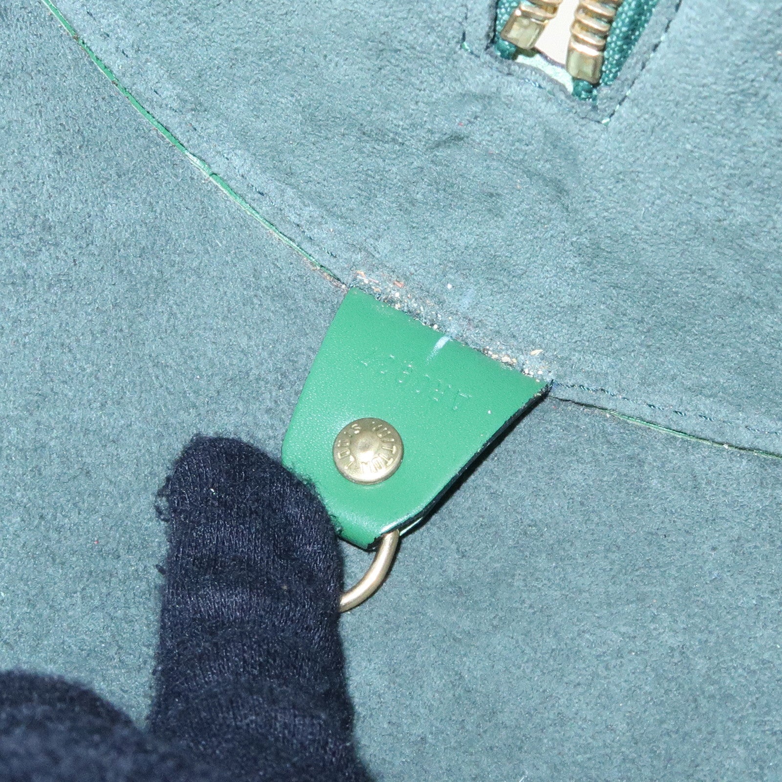 Louis Vuitton Epi Soufflot Hand Bag Borneo Green M52224