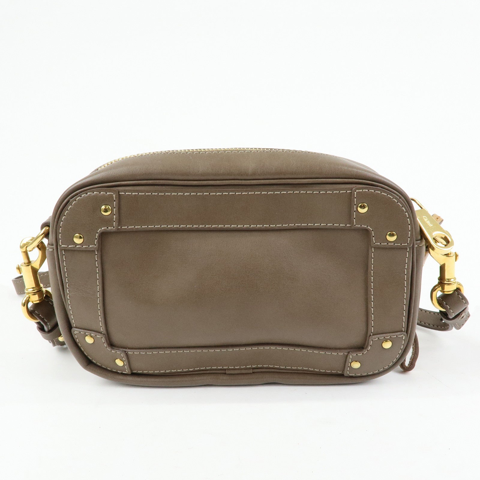 Chloe Eden Leather Tassel Shoulder Bag Crossbody Bag Brown