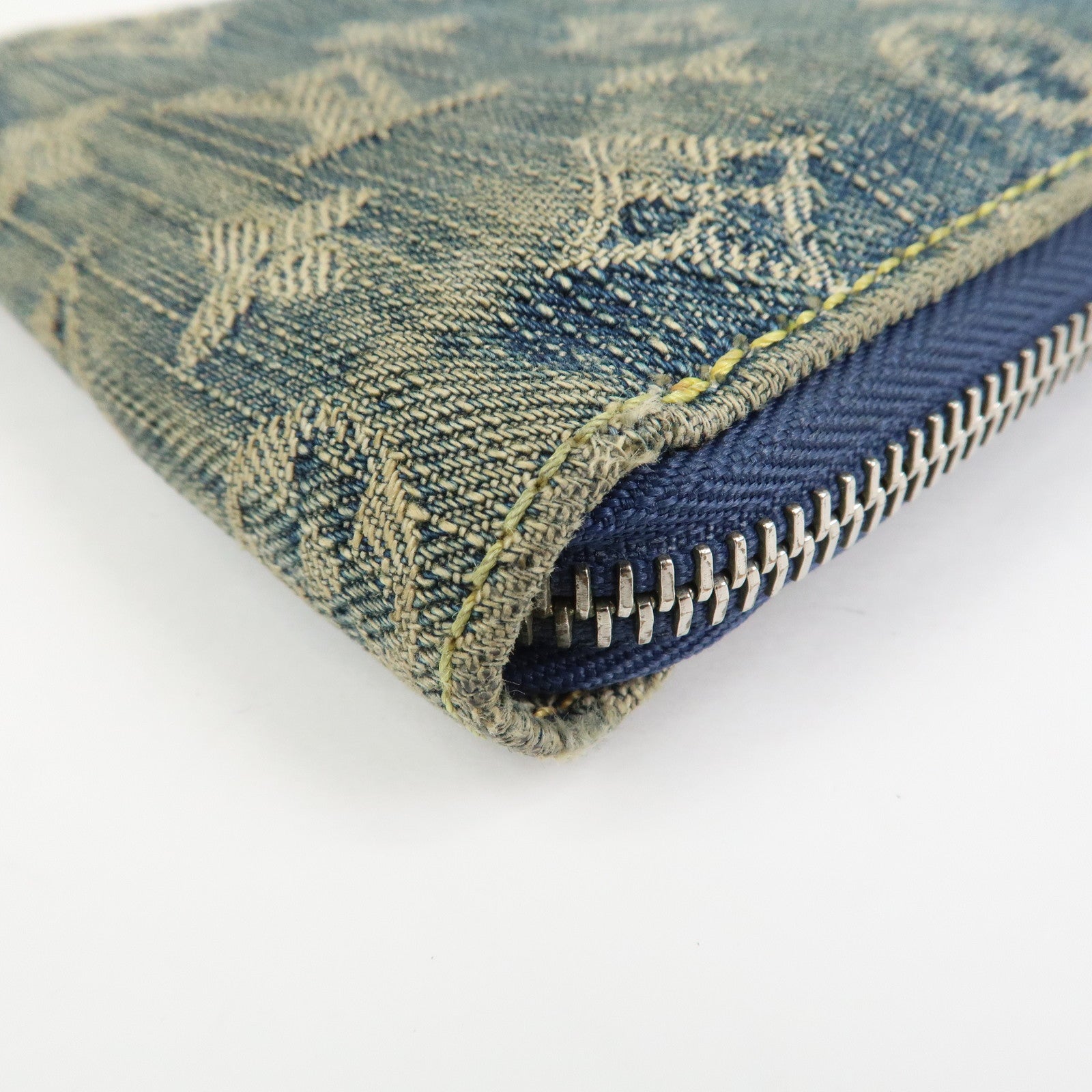 Louis Vuitton Monogram Denim Mini Zippy Wallet Blue M95342