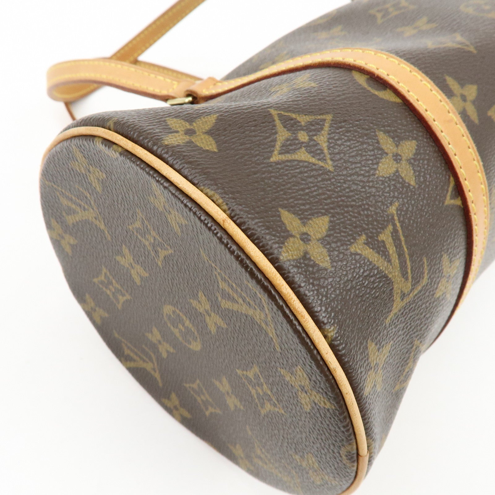 Louis Vuitton Monogram Papillon 30 Hand Bag Brown M51385