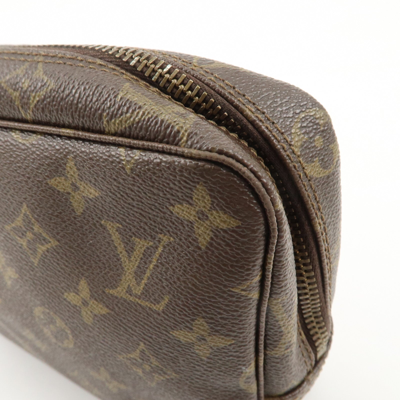Louis Vuitton Monogram Trousse Toilette 23 Pouch Brown M47524 Used