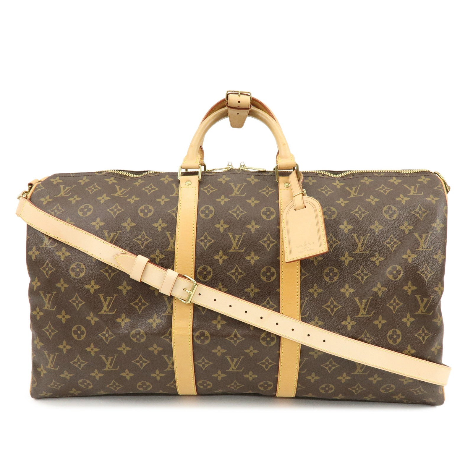 Louis Vuitton Monogram Keep All Bandouliere 55 Boston Bag M41414