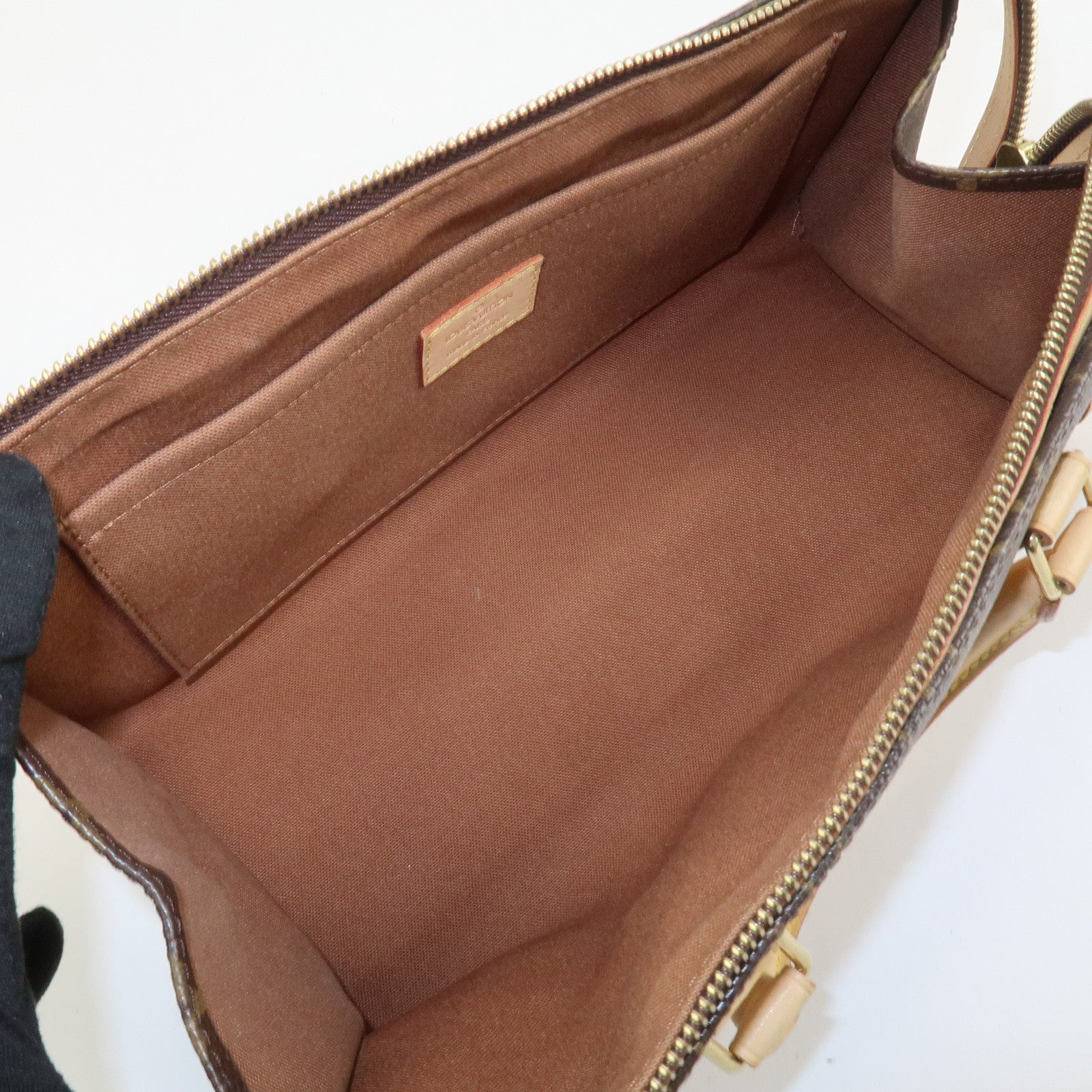 Louis Vuitton Monogram Popincourt Hand Bag Brown M40009