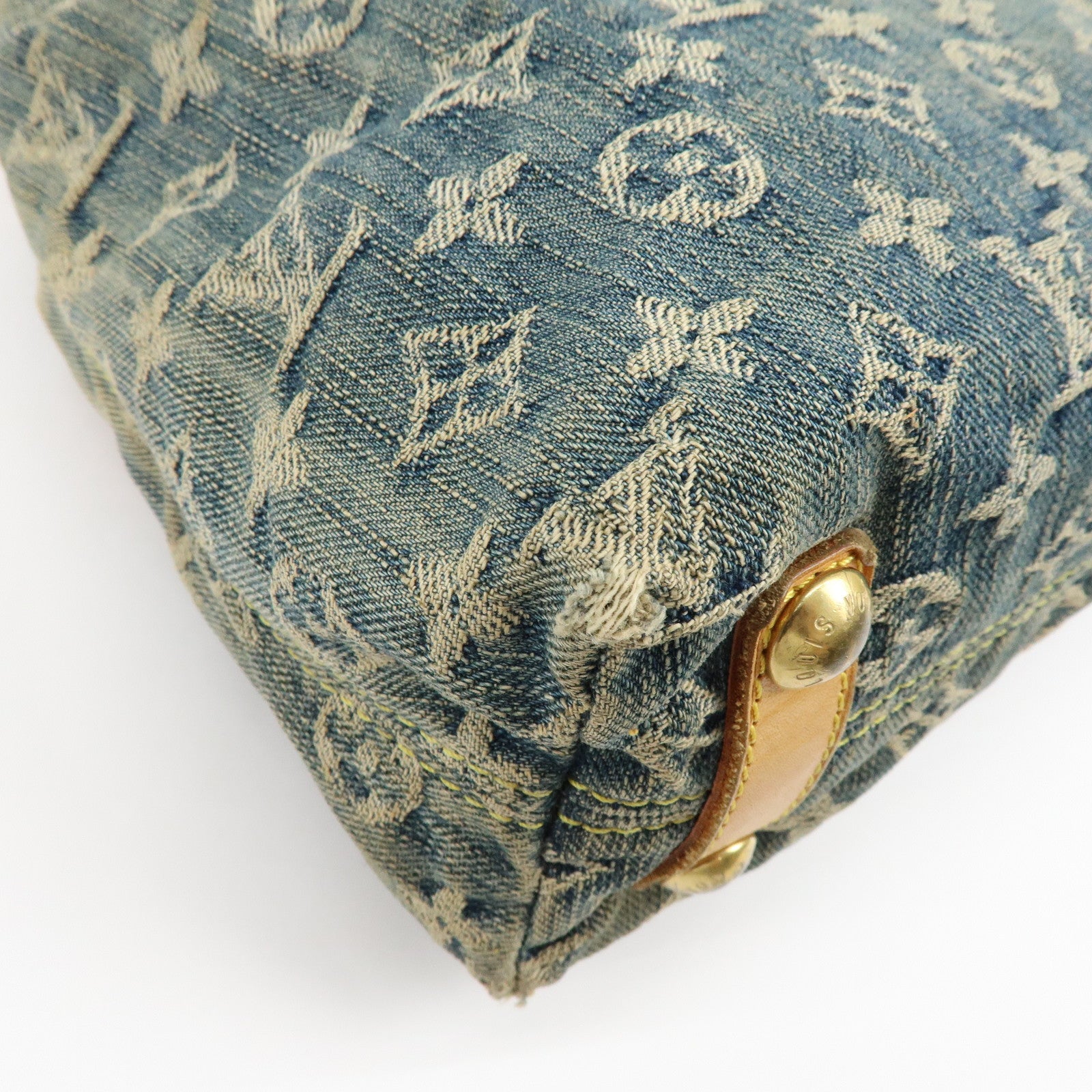 Louis Vuitton Monogram Denim Baggy PM 2Way Bag Shoulder Bag M95049