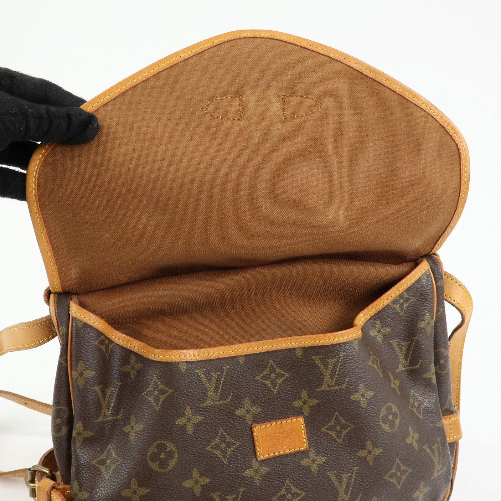 Louis Vuitton Monogram Saumur 30 Canvas Shoulder Bag Brown M42256