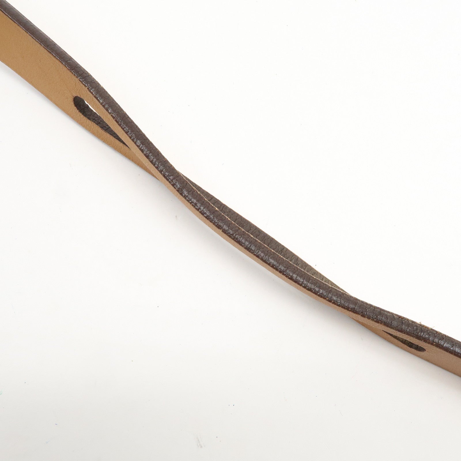 LOEWE Logo Leather Shoulder Bag Hand Bag Tote Bag Light Brown