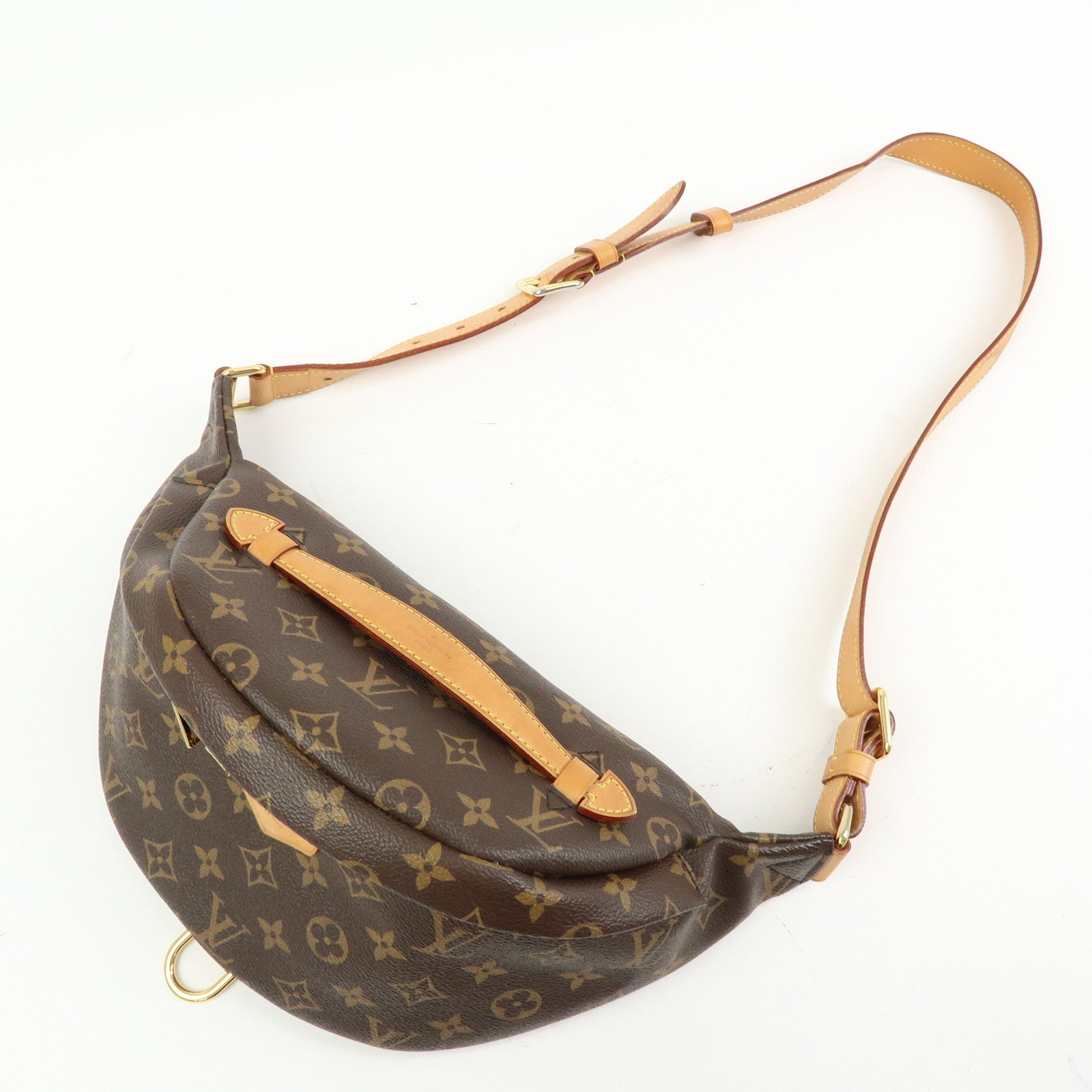 Louis Vuitton Monogram Bum Bag Crossbody Shoulder Bag Brown M43644