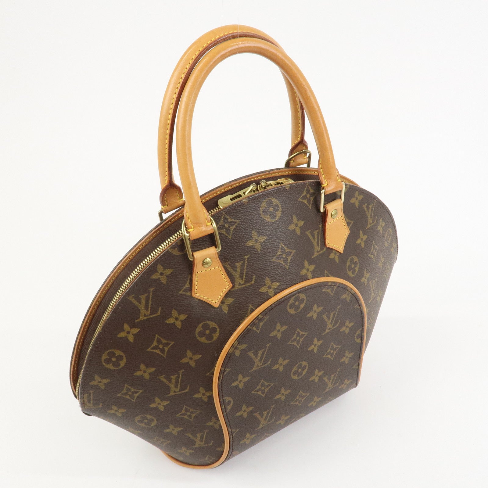 Louis Vuitton Monogram Ellipse MM Hand Bag Brown M51126