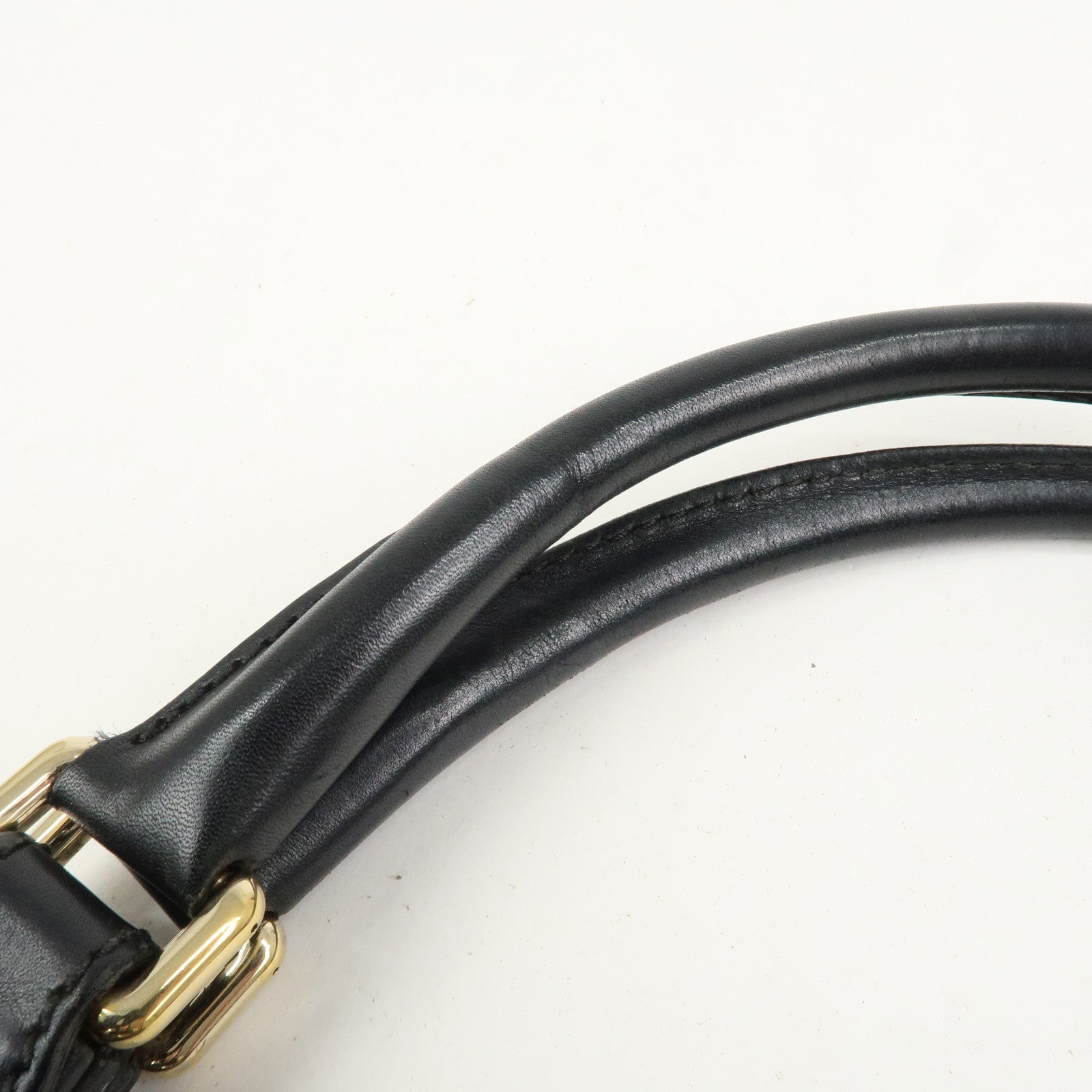 GUCCI New Jackie Guccissima Shoulder Bag Hand Bag Black 145819