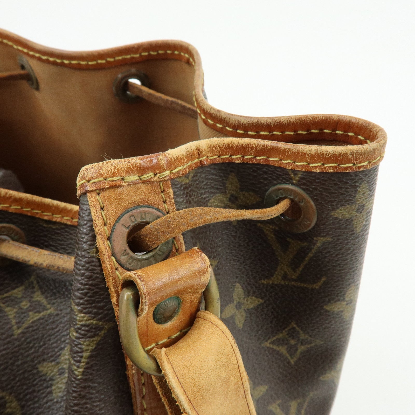 Louis Vuitton Monogram Petit Noe Shoulder Bag Brown M42226
