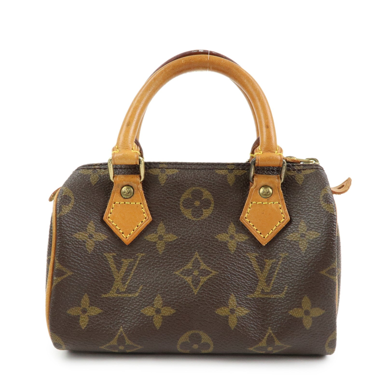 Louis Vuitton Monogram Canvas Mini Speedy Hand Bag Brown M41534