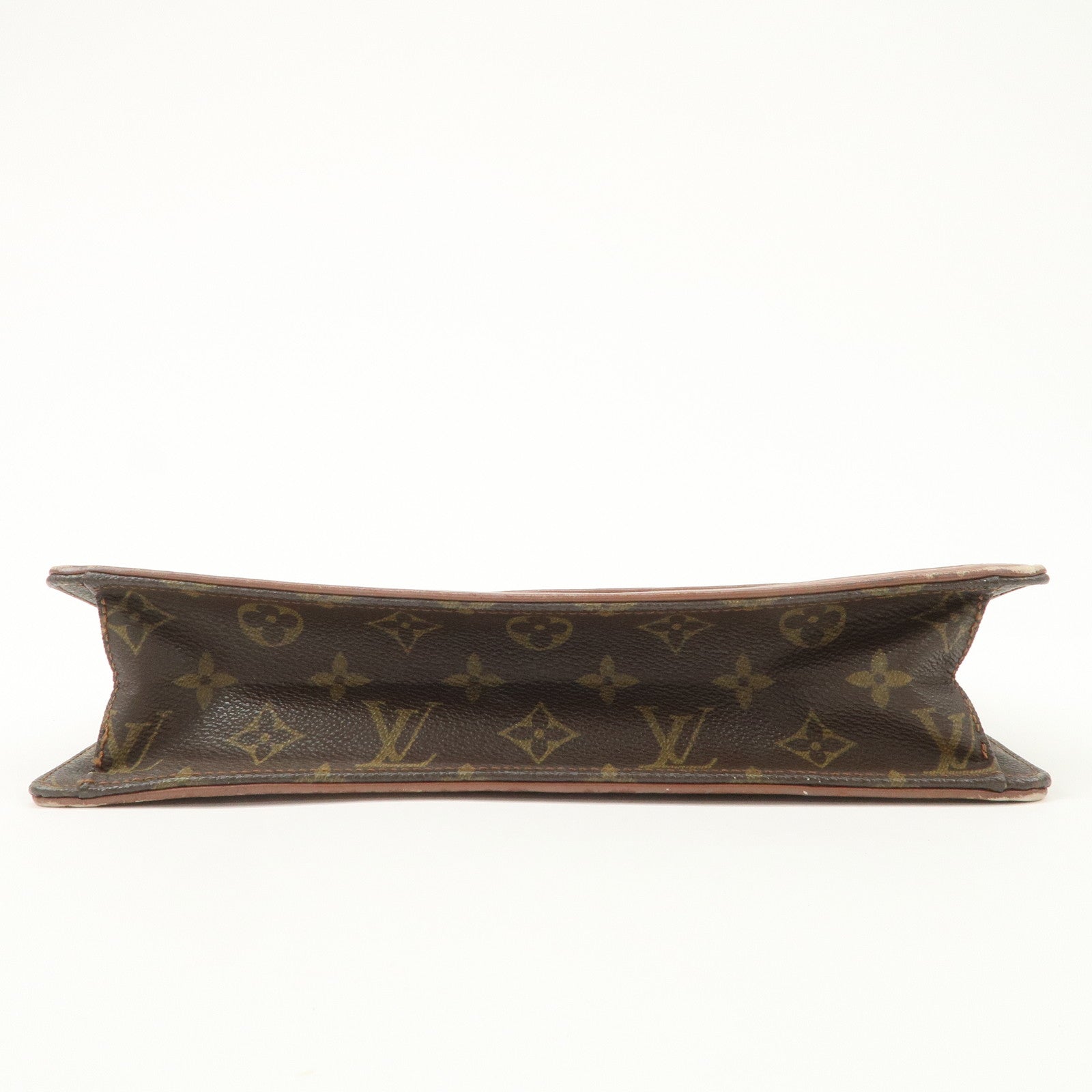 Louis Vuitton Monogram Pochette Damme PM Clutch Bag Brown M51812