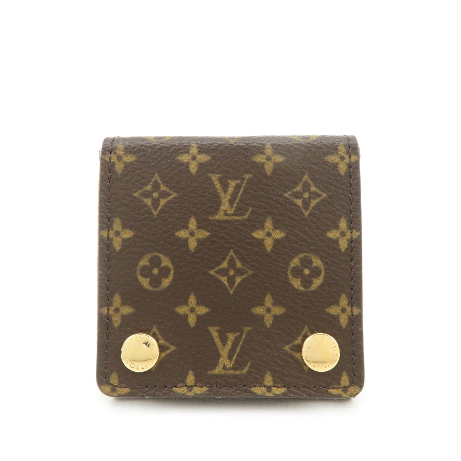 Louis Vuitton Monogram Jewelry Case Jewelry Box Brown