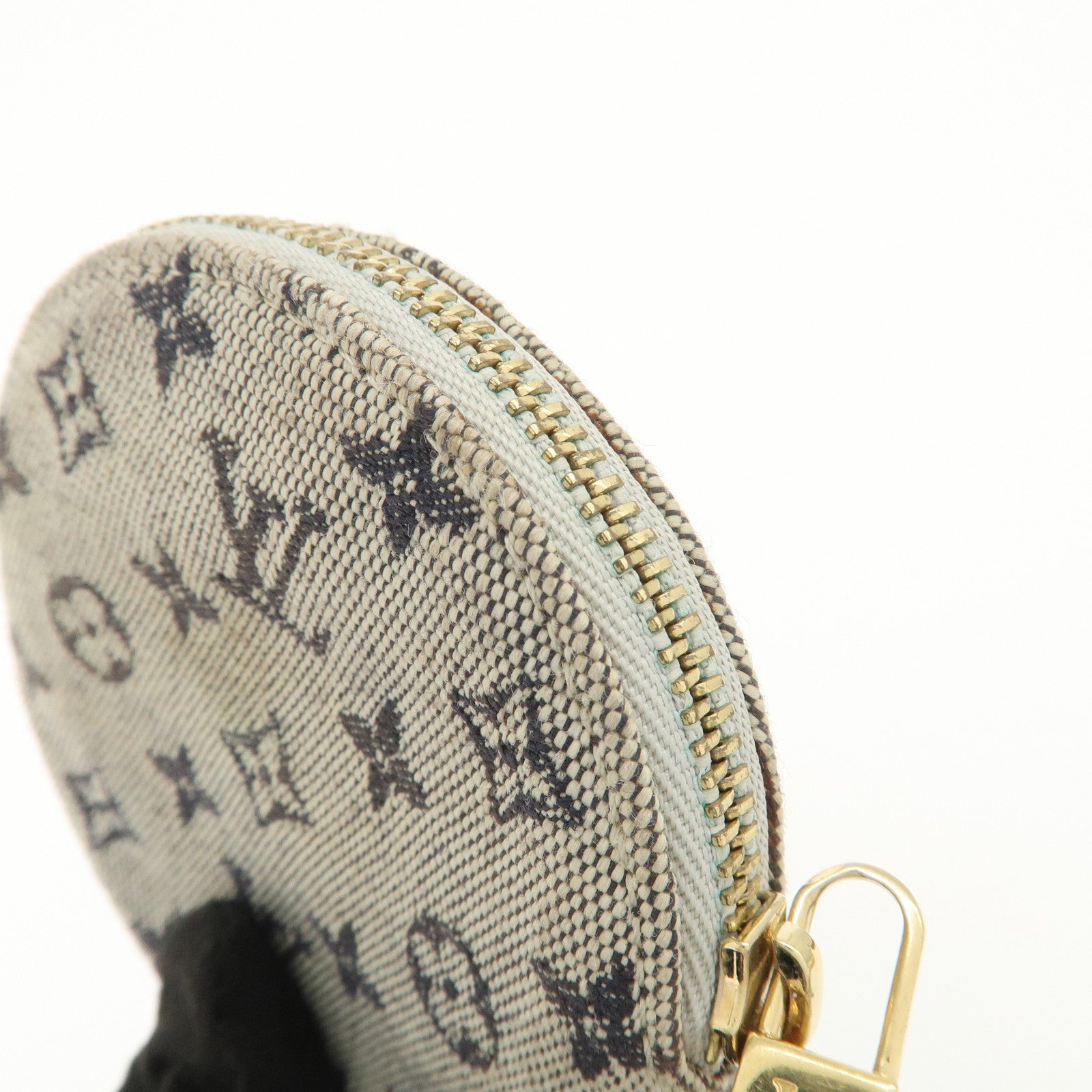 Louis Vuitton Monogram Mini Porte Monnaie Coin Case Blue M92640