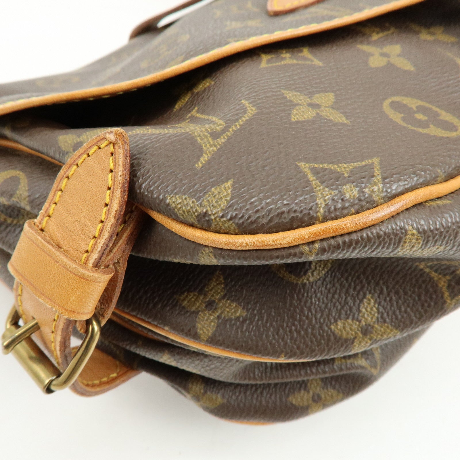 Louis Vuitton Monogram Saumur 30 Canvas Shoulder Bag Brown M42256
