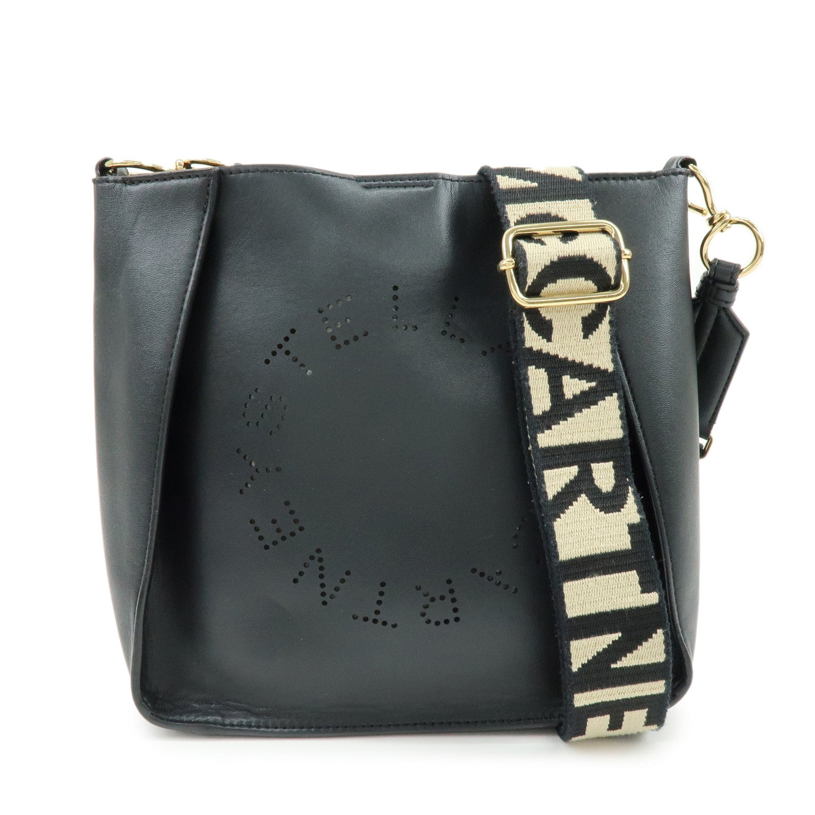 STELLA MCCARTNEY Alter Nappa Shoulder Bag Crossbody Bag Black