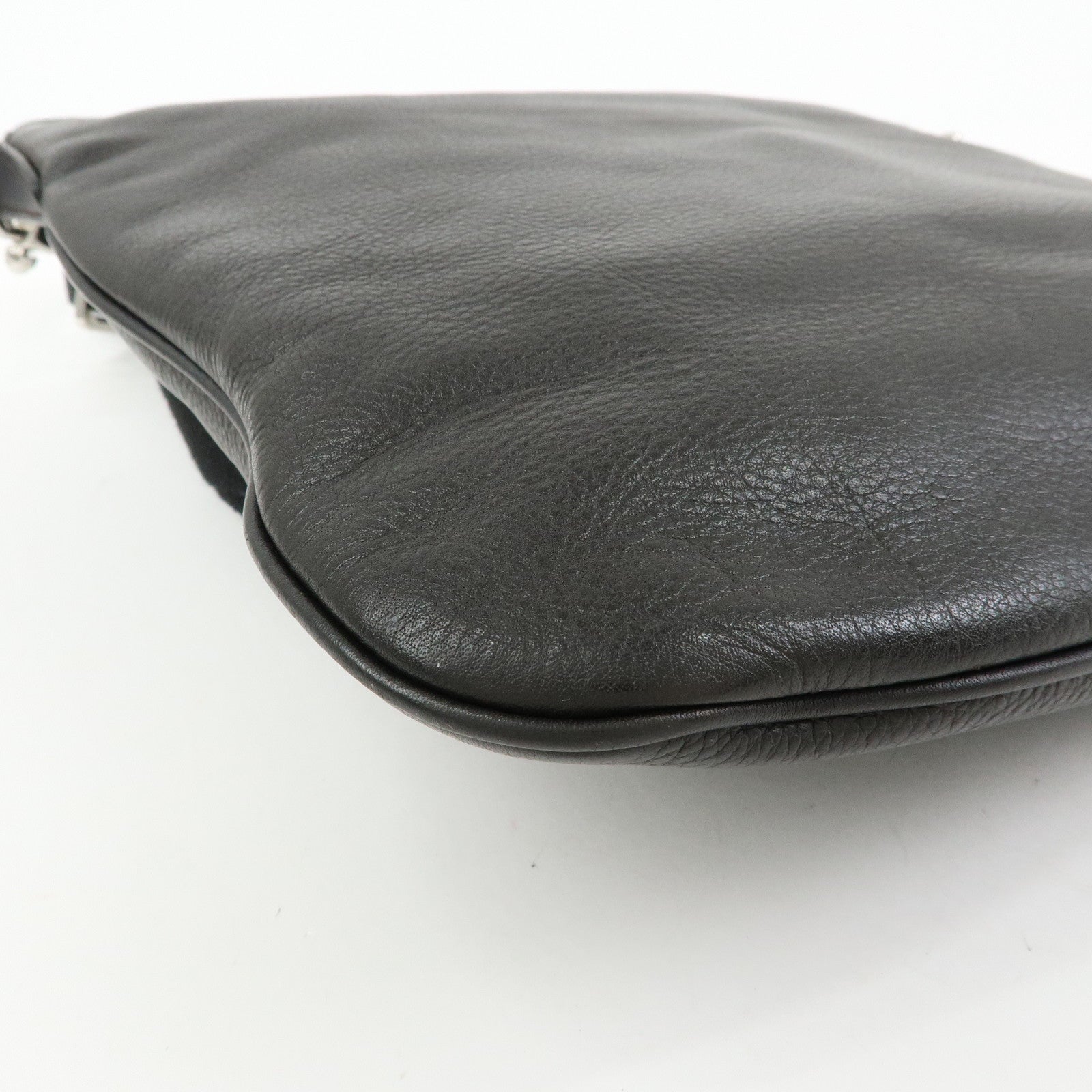 LOEWE Anagram Leather Shoulder Bag Crossbody Bag Dark Brown