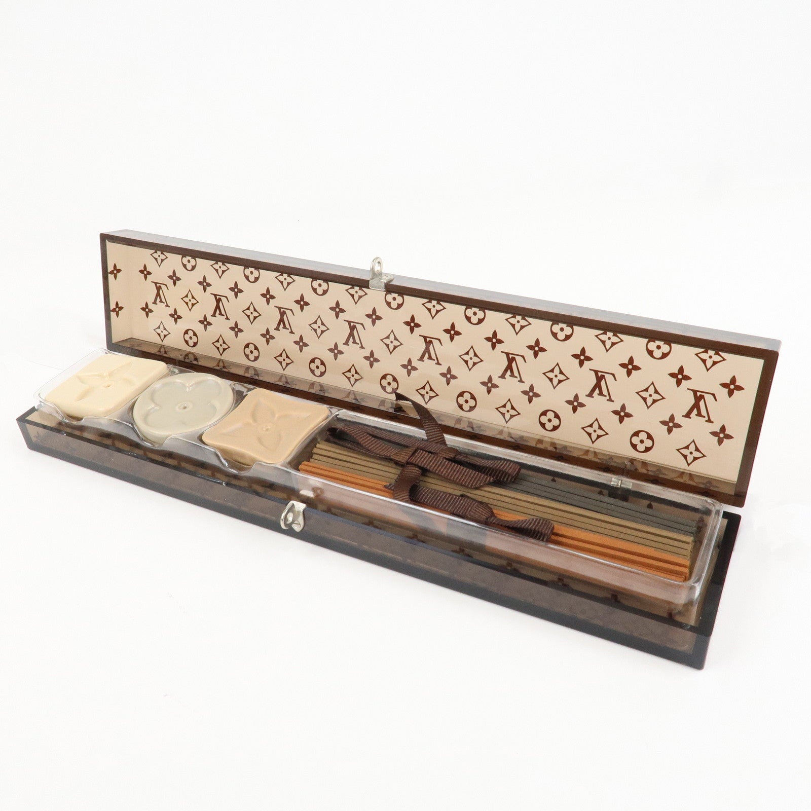 Louis Vuitton Monogram 25th Anniversary Incense Set Plastic Brown Used