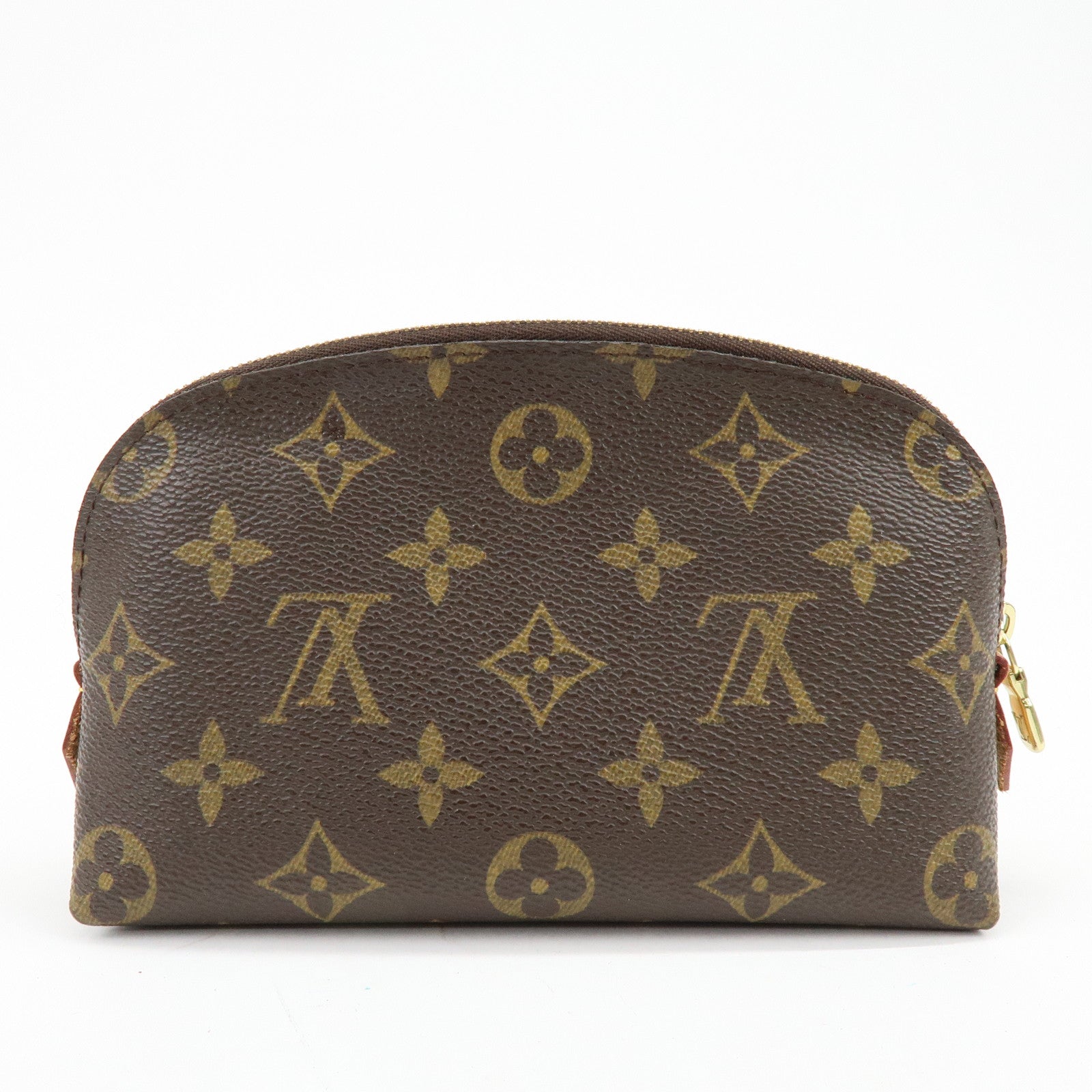 Louis Vuitton Monogram Pochette Cosmetic PM Pouch Brown M47515