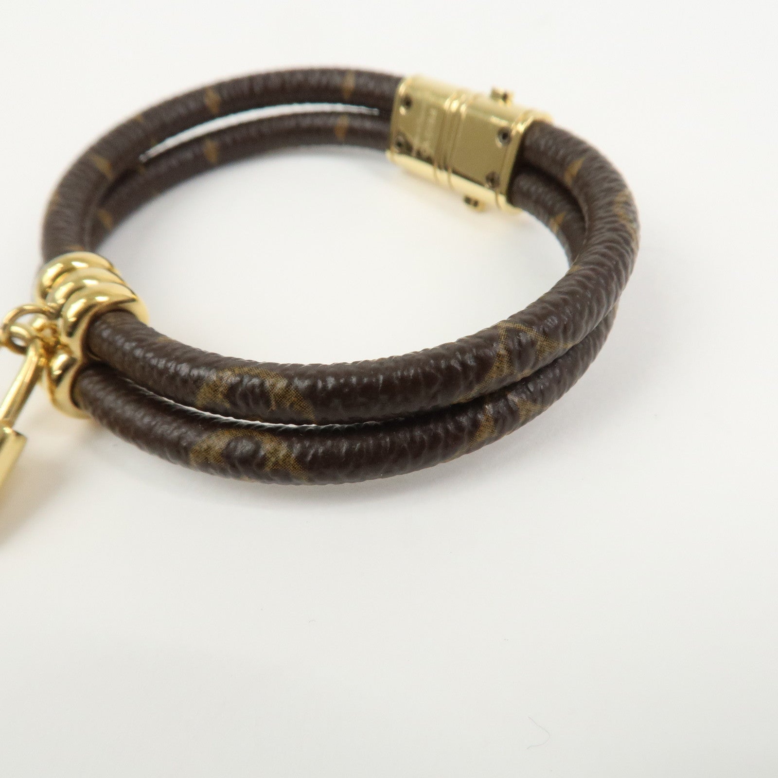 Louis Vuitton Monogram Keep It Twice Bracelet Monogram Gold M6640F