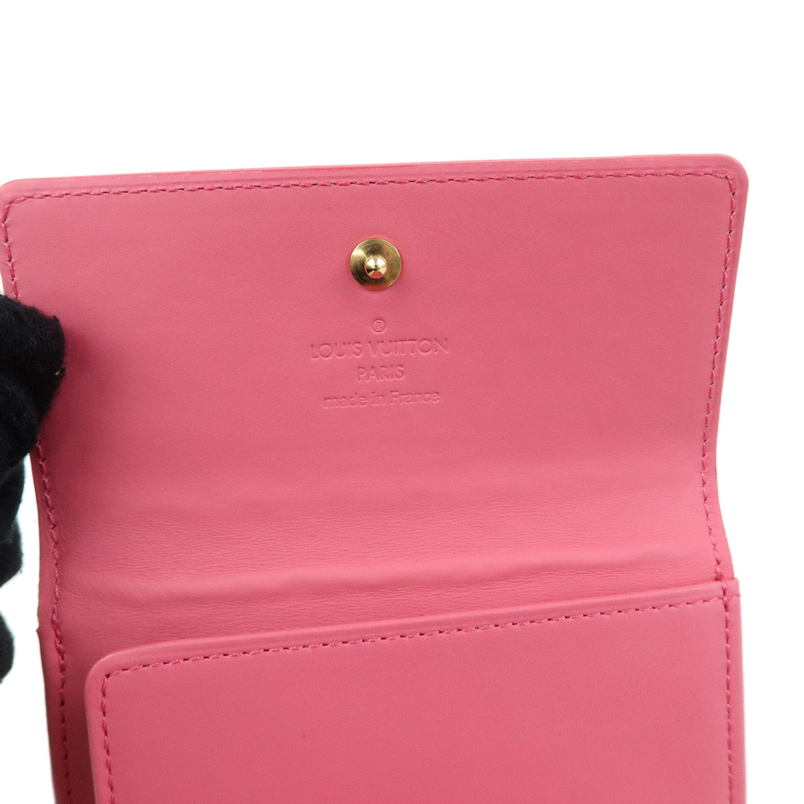 Louis Vuitton Vernis Porte Monnaie Billets Cartes Credit M9139F