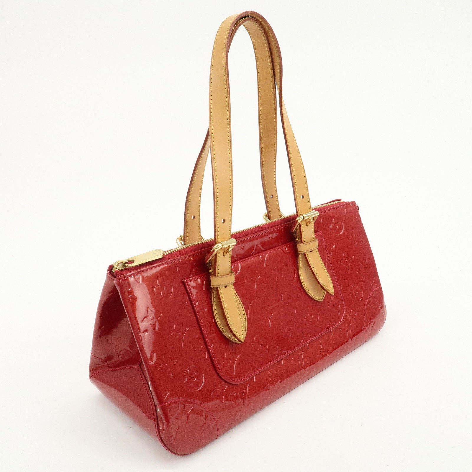 Louis Vuitton Vernis Rosewood Avenue Hand Bag Pomme D'Amour M93507