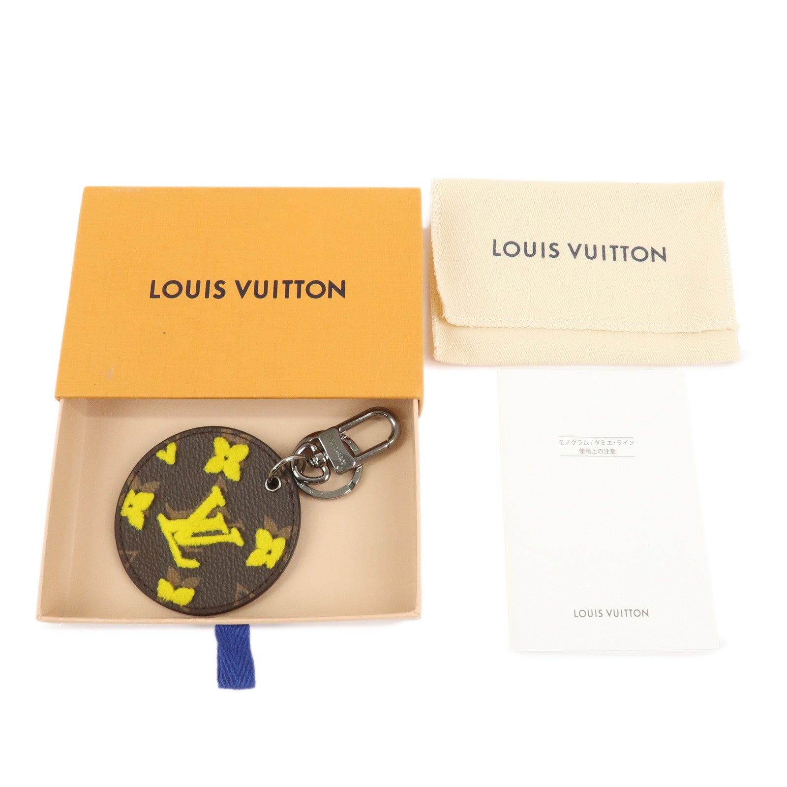 Louis Vuitton MonogramTuffetage PorteCles Illustre Bag Charm MP2627
