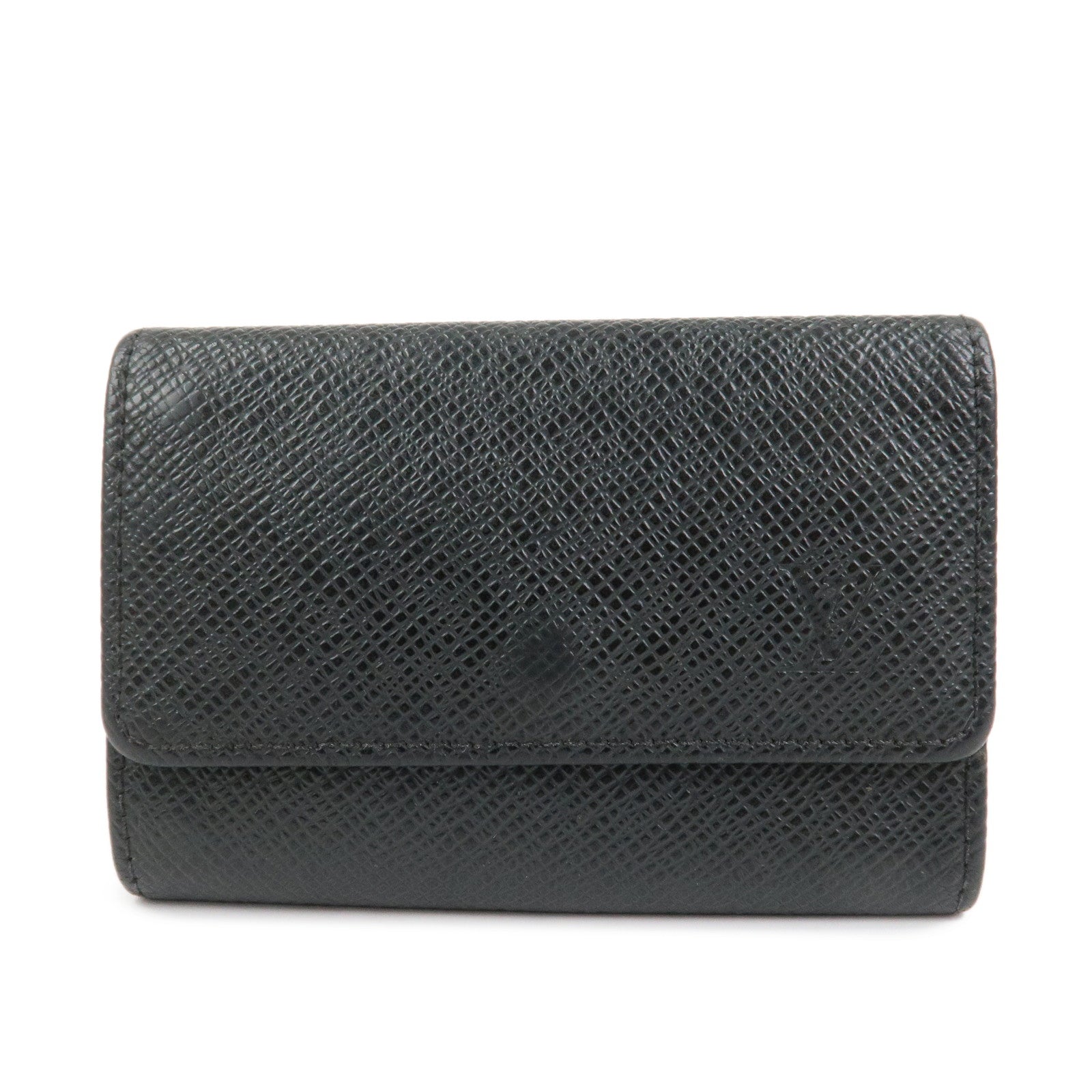Louis Vuitton Taiga Multicles 6 Key Case Ardoise Black M30532