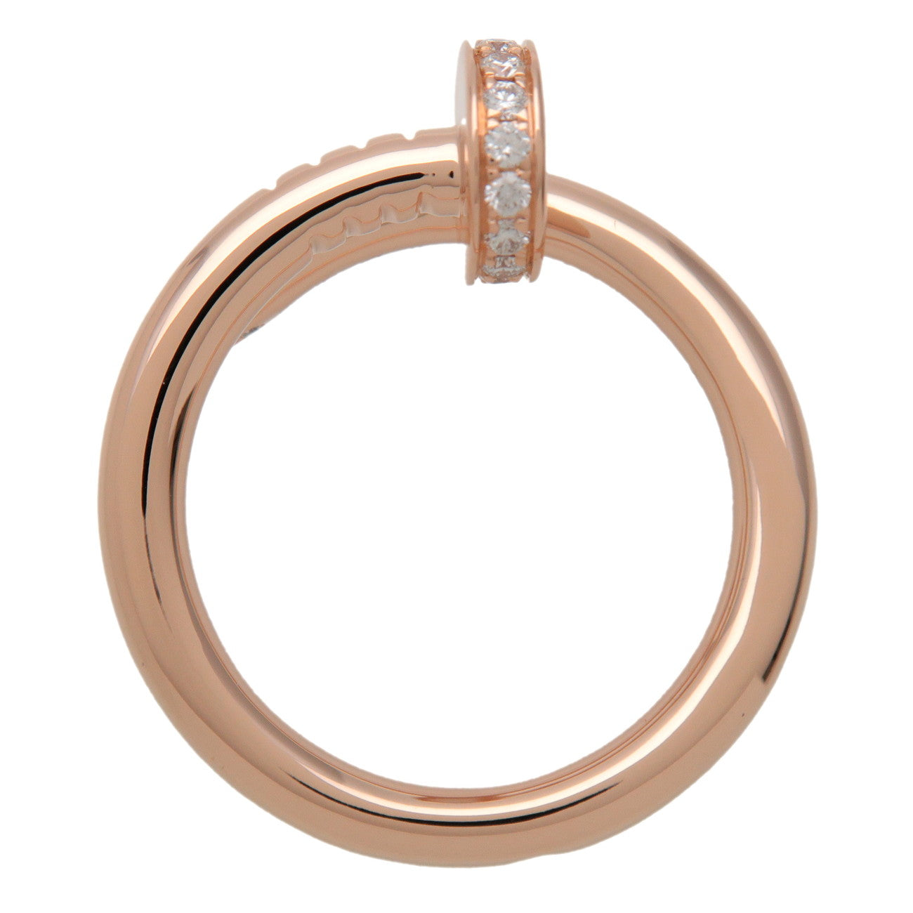 Cartier Juste un Clou Diamond Ring K18 750PG Rose Gold #52 US6.25