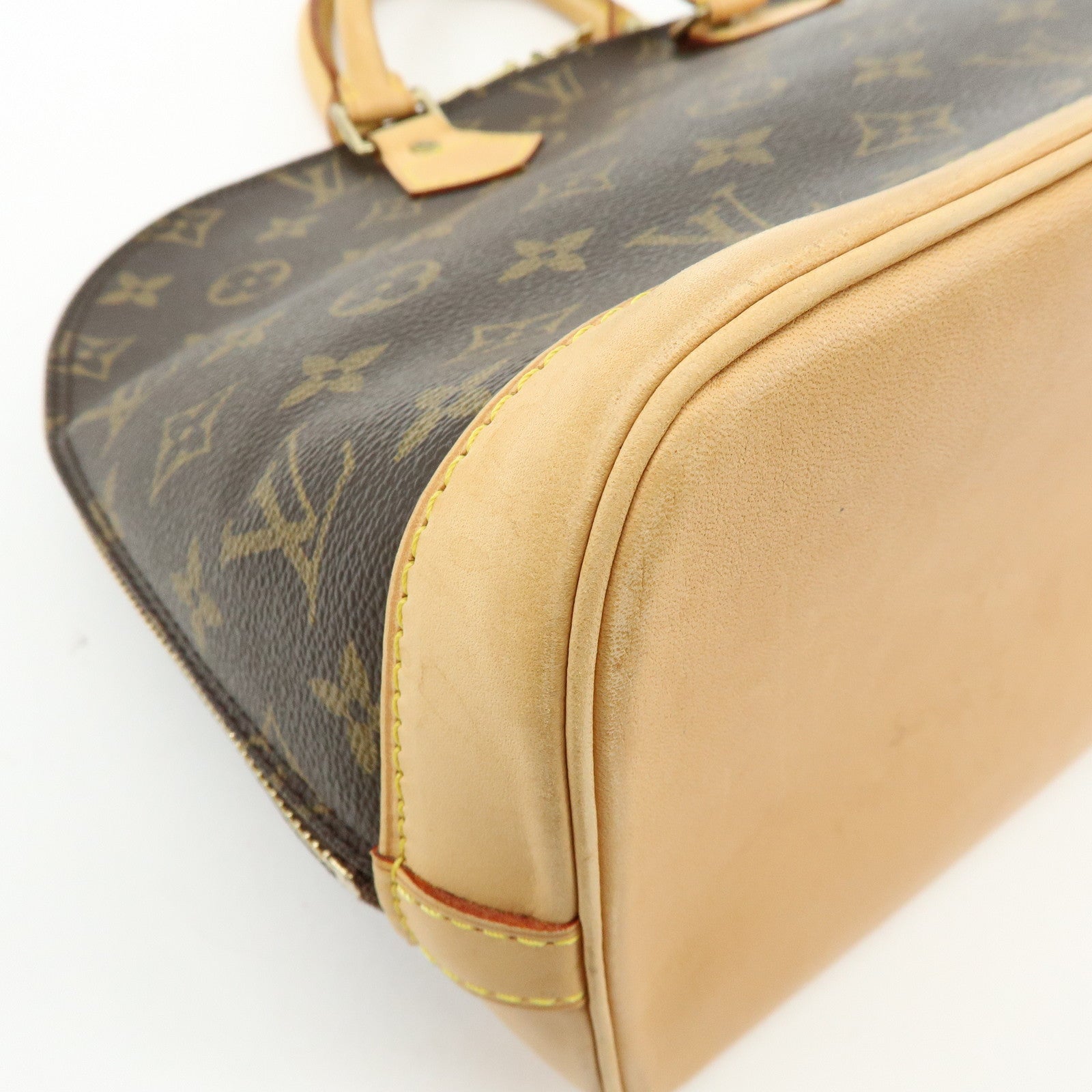 Louis Vuitton Monogram Canvas Alma Hand Bag Brown M51130