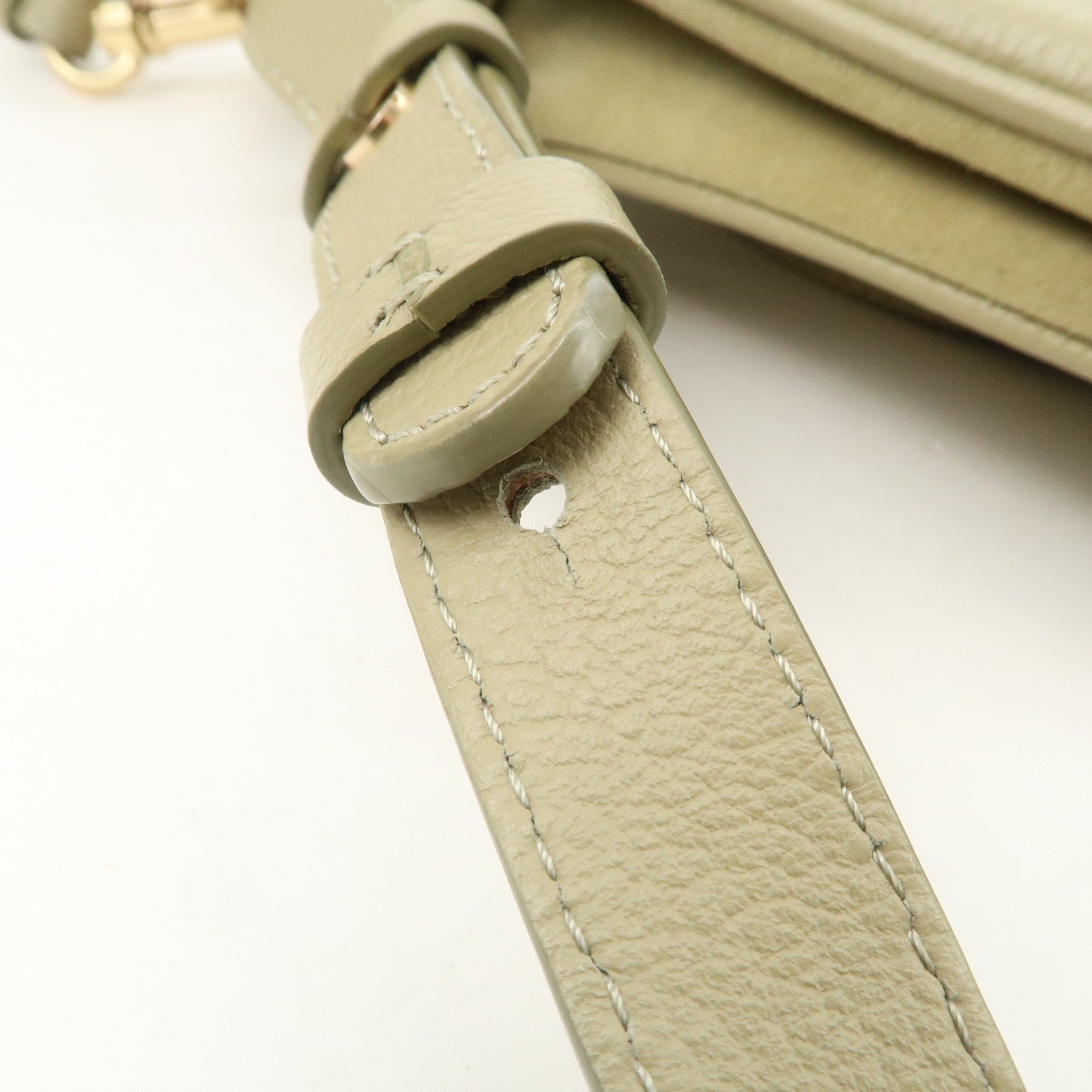 Chole See by Chlo・・ｽｩ Hana Leather Suede 2Way Bag Shoulder Bag Beige