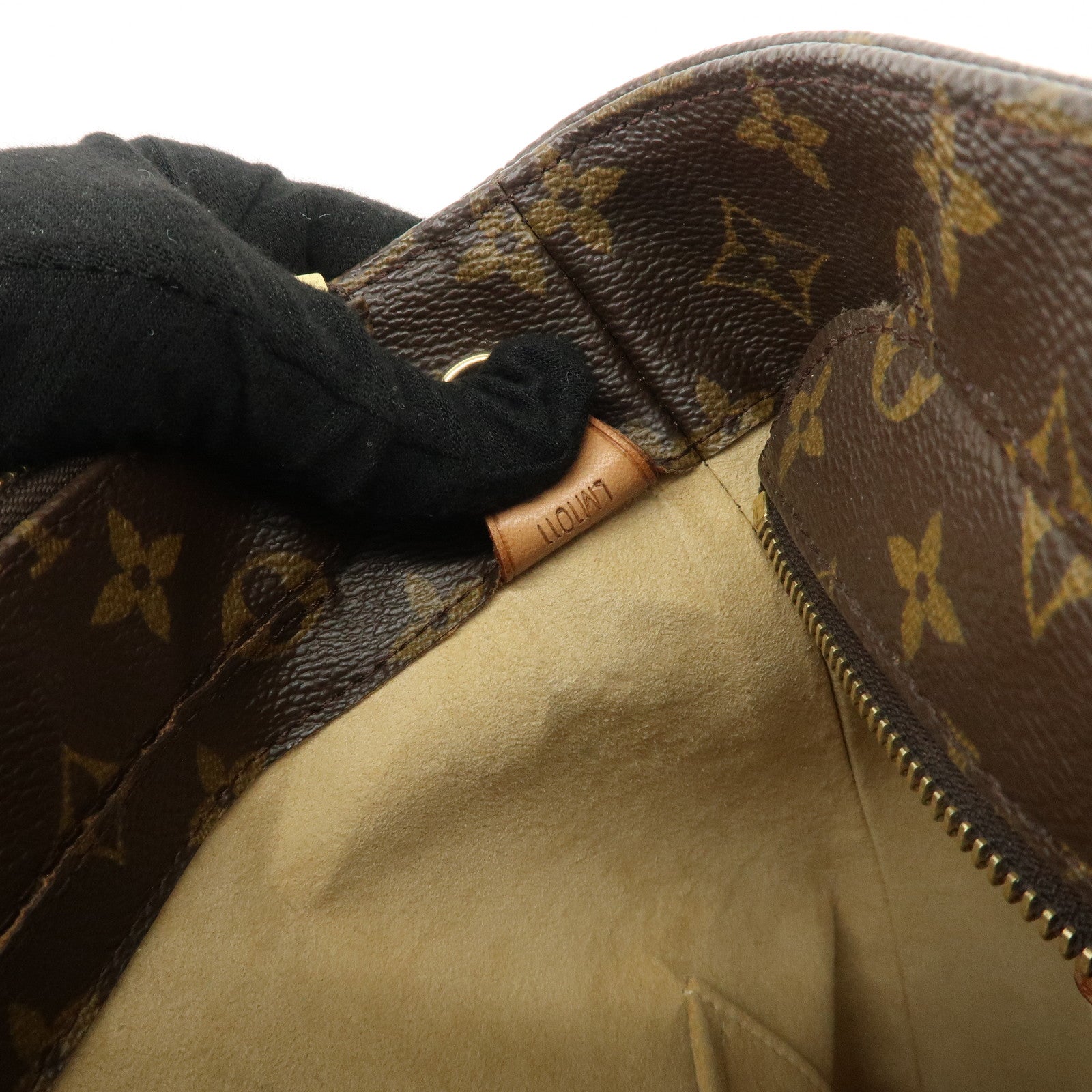 Louis Vuitton Monogram Luco Tote Bag Hand Bag Brown M51155 Used