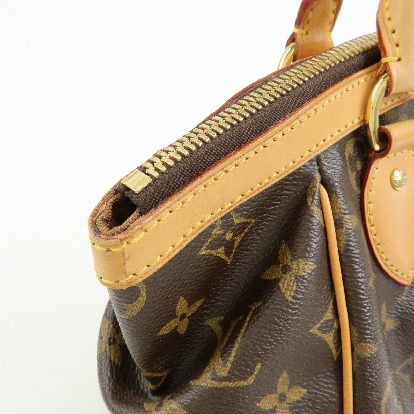 Louis Vuitton Monogram Tivoli PM Hand Bag Shoulder Bag Brown M40143